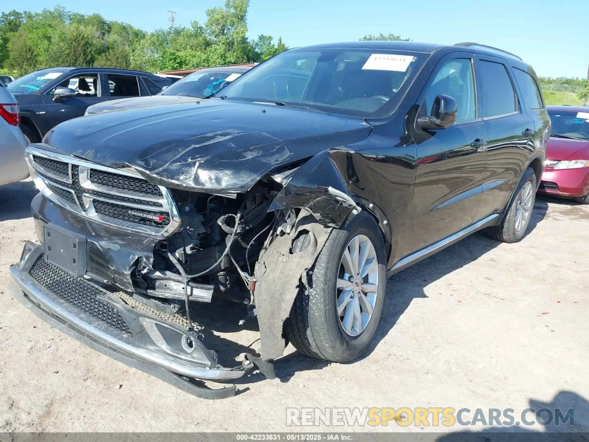 2 Photograph of a damaged car 1C4RDJAG7KC585514 DODGE DURANGO 2019
