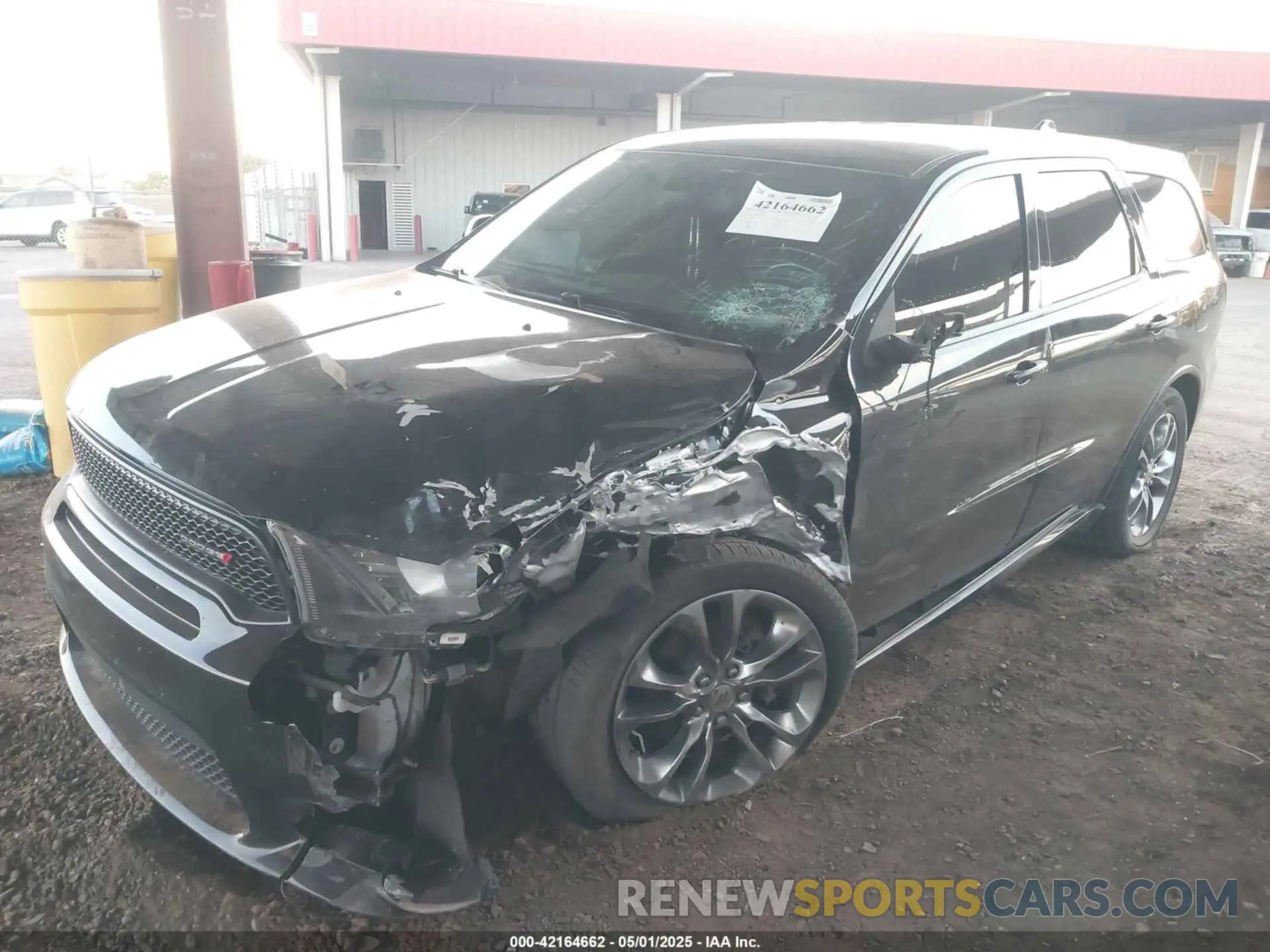2 Photograph of a damaged car 1C4RDJDG0KC744224 DODGE DURANGO 2019