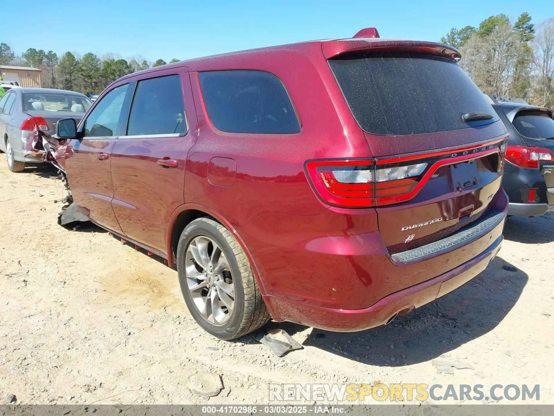 3 Photograph of a damaged car 1C4RDJDG2KC625283 DODGE DURANGO 2019