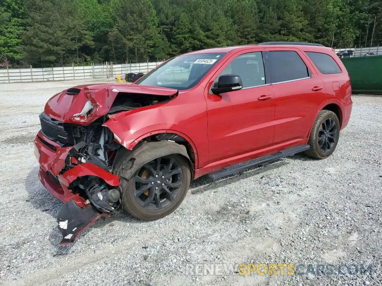 1 Photograph of a damaged car 1C4RDJDG2KC633772 DODGE DURANGO 2019