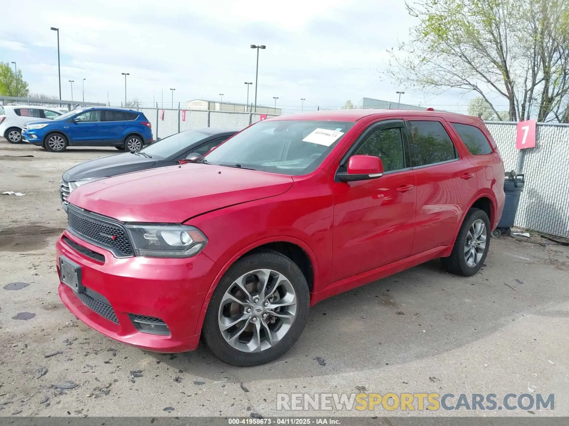 2 Photograph of a damaged car 1C4RDJDG2KC744144 DODGE DURANGO 2019