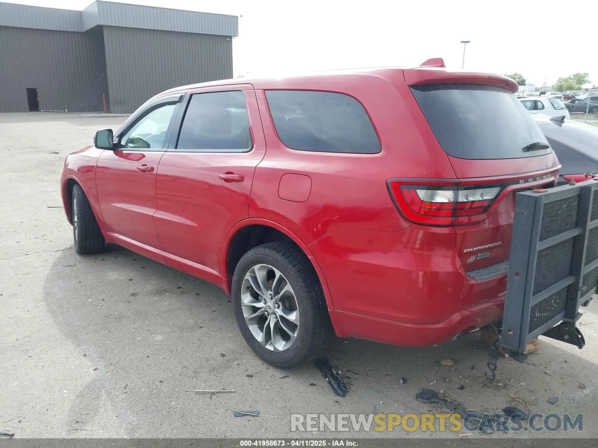3 Photograph of a damaged car 1C4RDJDG2KC744144 DODGE DURANGO 2019