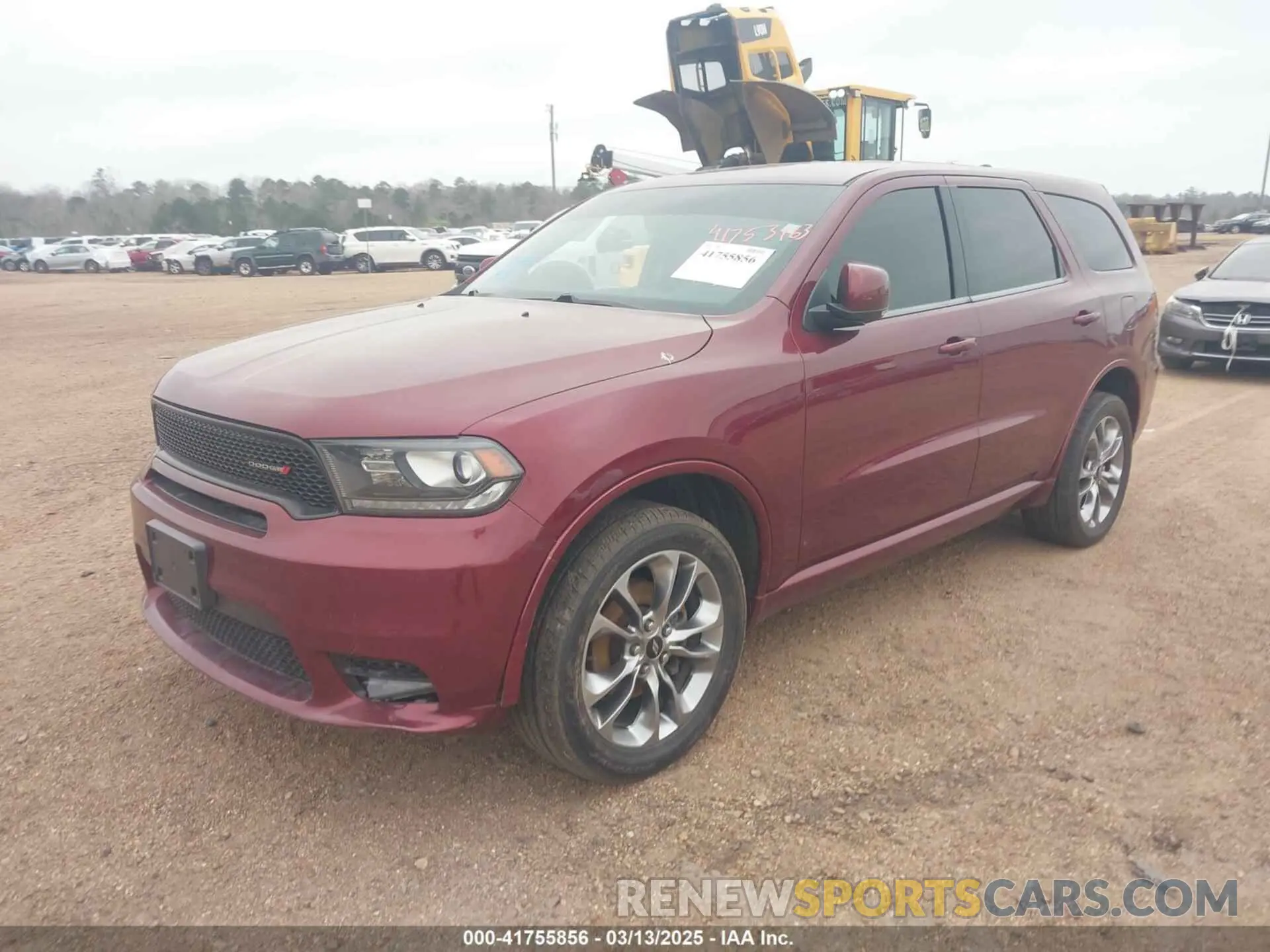 2 Photograph of a damaged car 1C4RDJDG2KC780481 DODGE DURANGO 2019