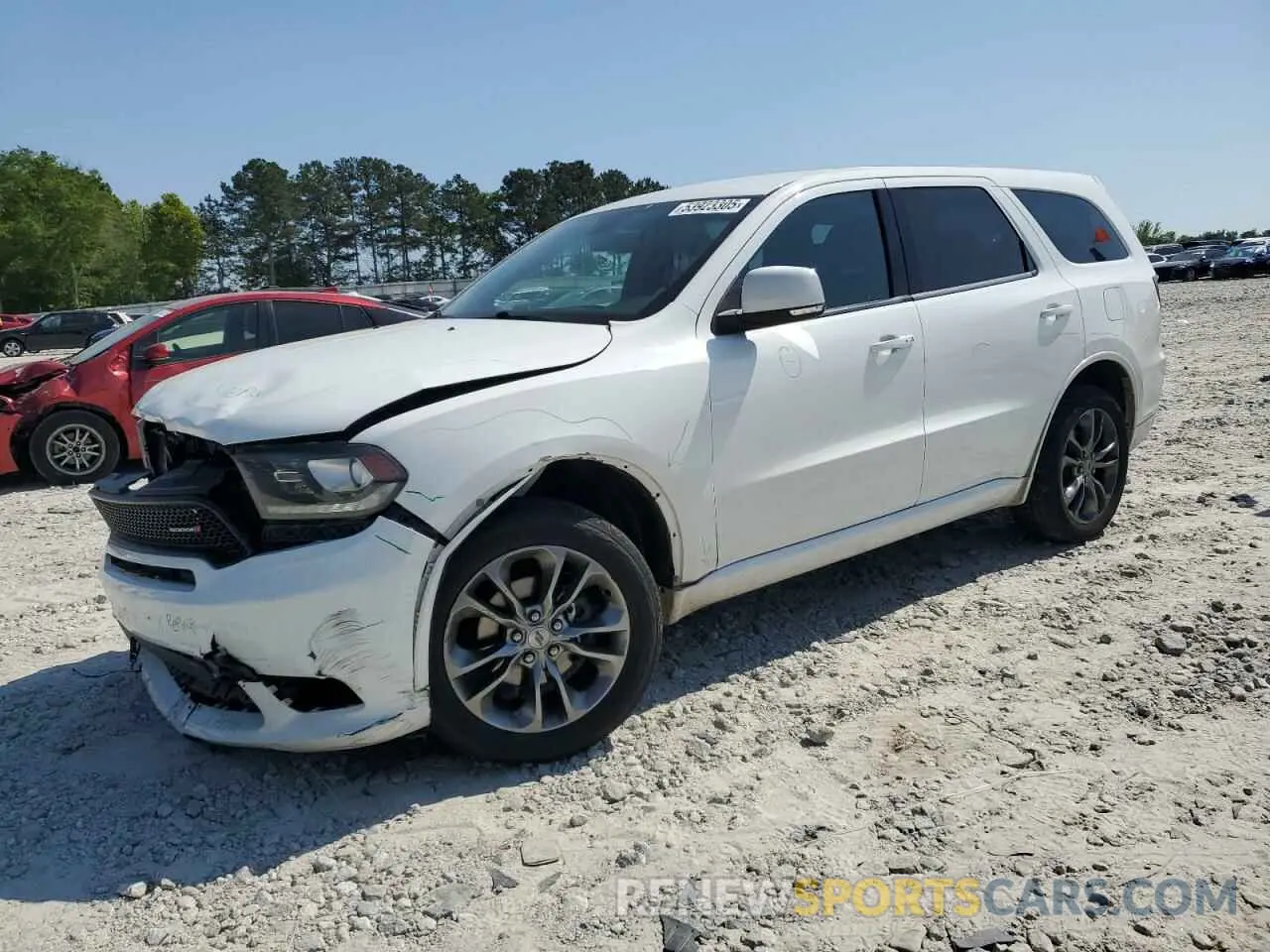 1 Photograph of a damaged car 1C4RDJDG3KC744007 DODGE DURANGO 2019