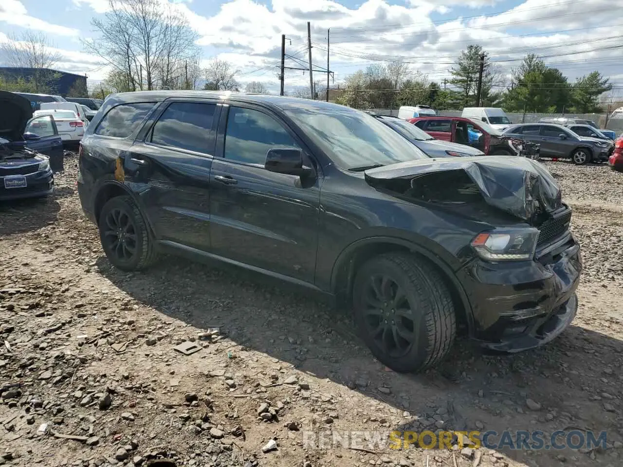 4 Photograph of a damaged car 1C4RDJDG3KC848321 DODGE DURANGO 2019