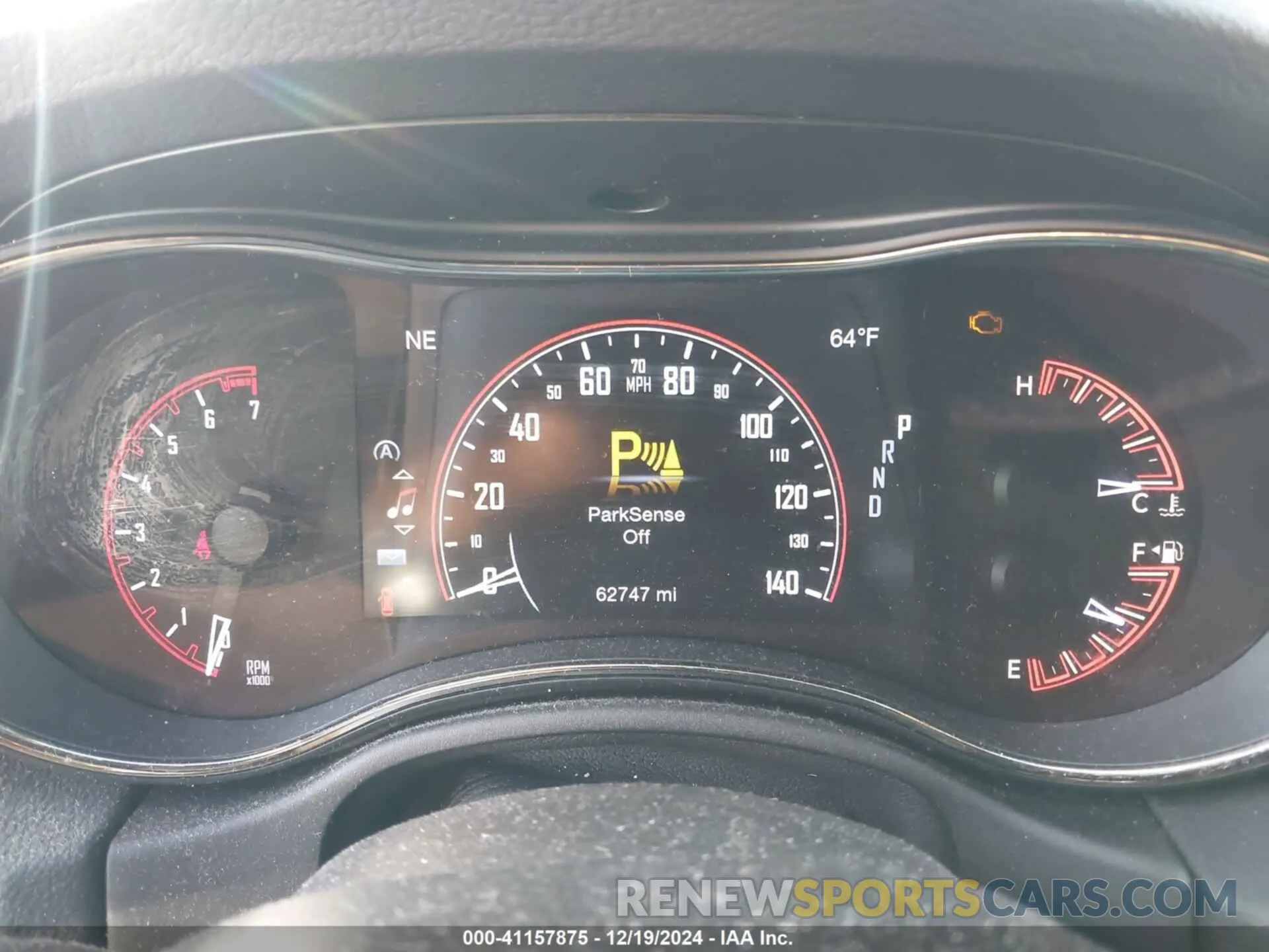 16 Photograph of a damaged car 1C4RDJDG4KC764623 DODGE DURANGO 2019