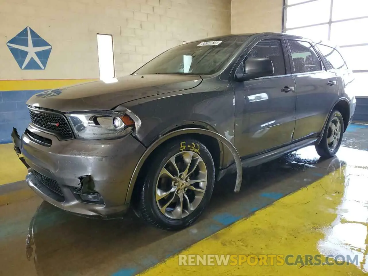 1 Photograph of a damaged car 1C4RDJDG5KC617050 DODGE DURANGO 2019
