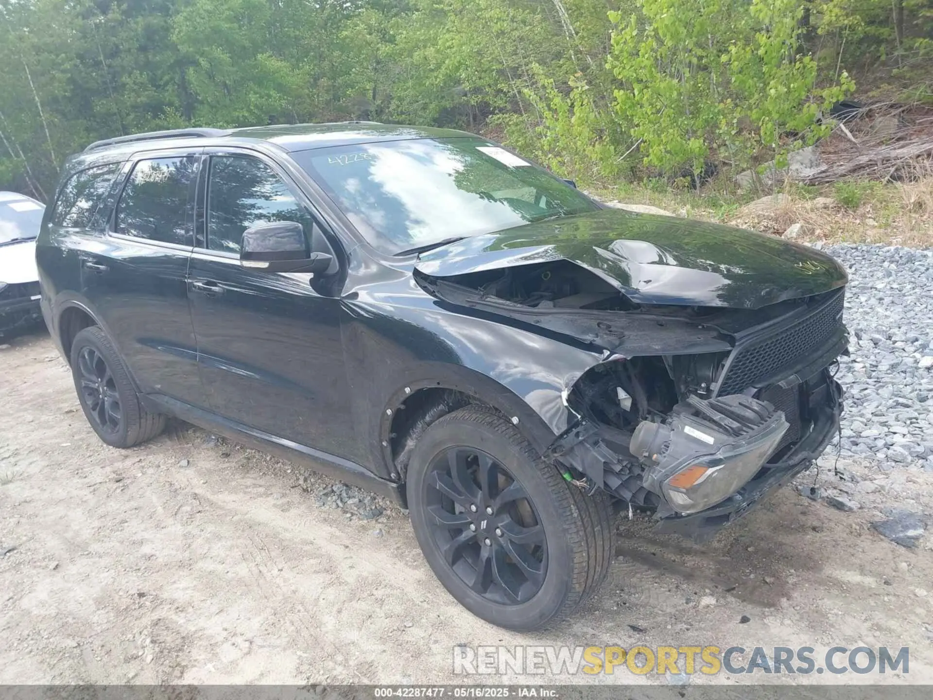 1 Photograph of a damaged car 1C4RDJDG6KC807035 DODGE DURANGO 2019