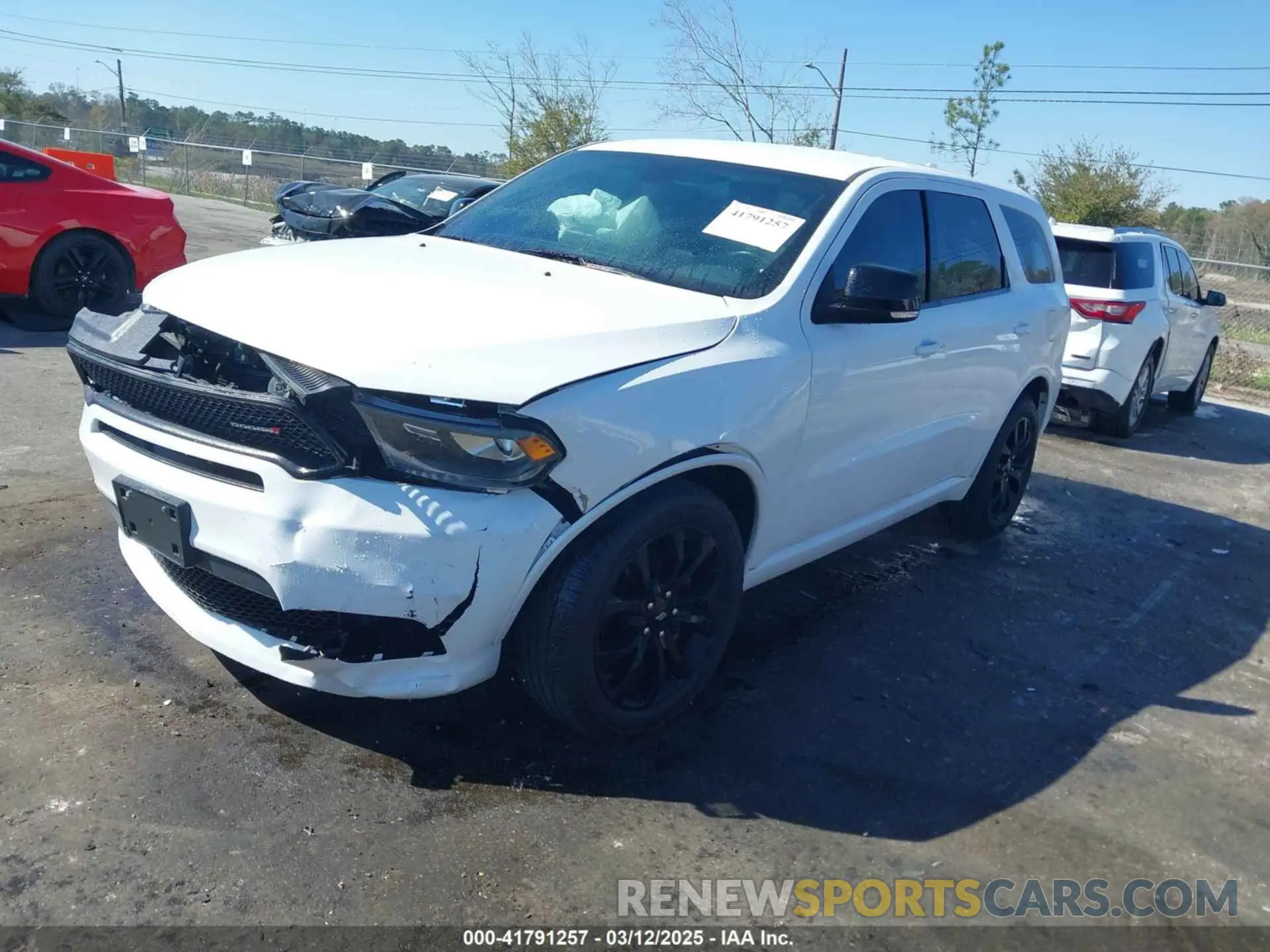 2 Photograph of a damaged car 1C4RDJDG7KC586237 DODGE DURANGO 2019