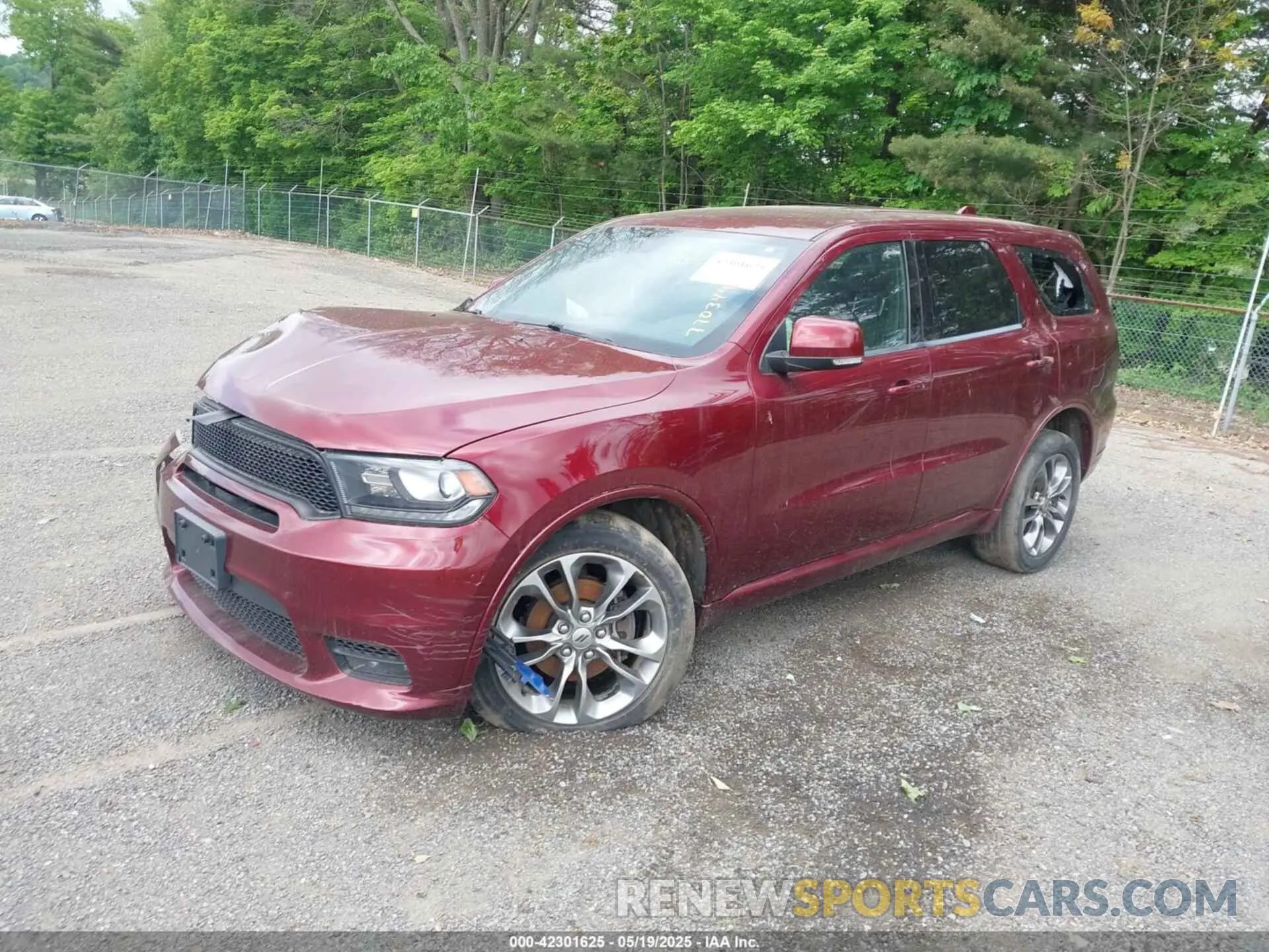 2 Photograph of a damaged car 1C4RDJDG7KC770349 DODGE DURANGO 2019