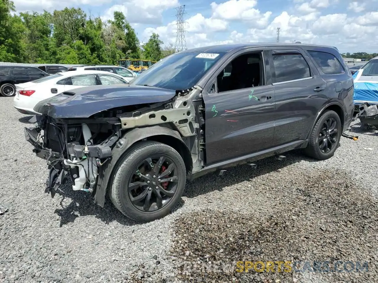1 Photograph of a damaged car 1C4SDHCT7KC525141 DODGE DURANGO 2019
