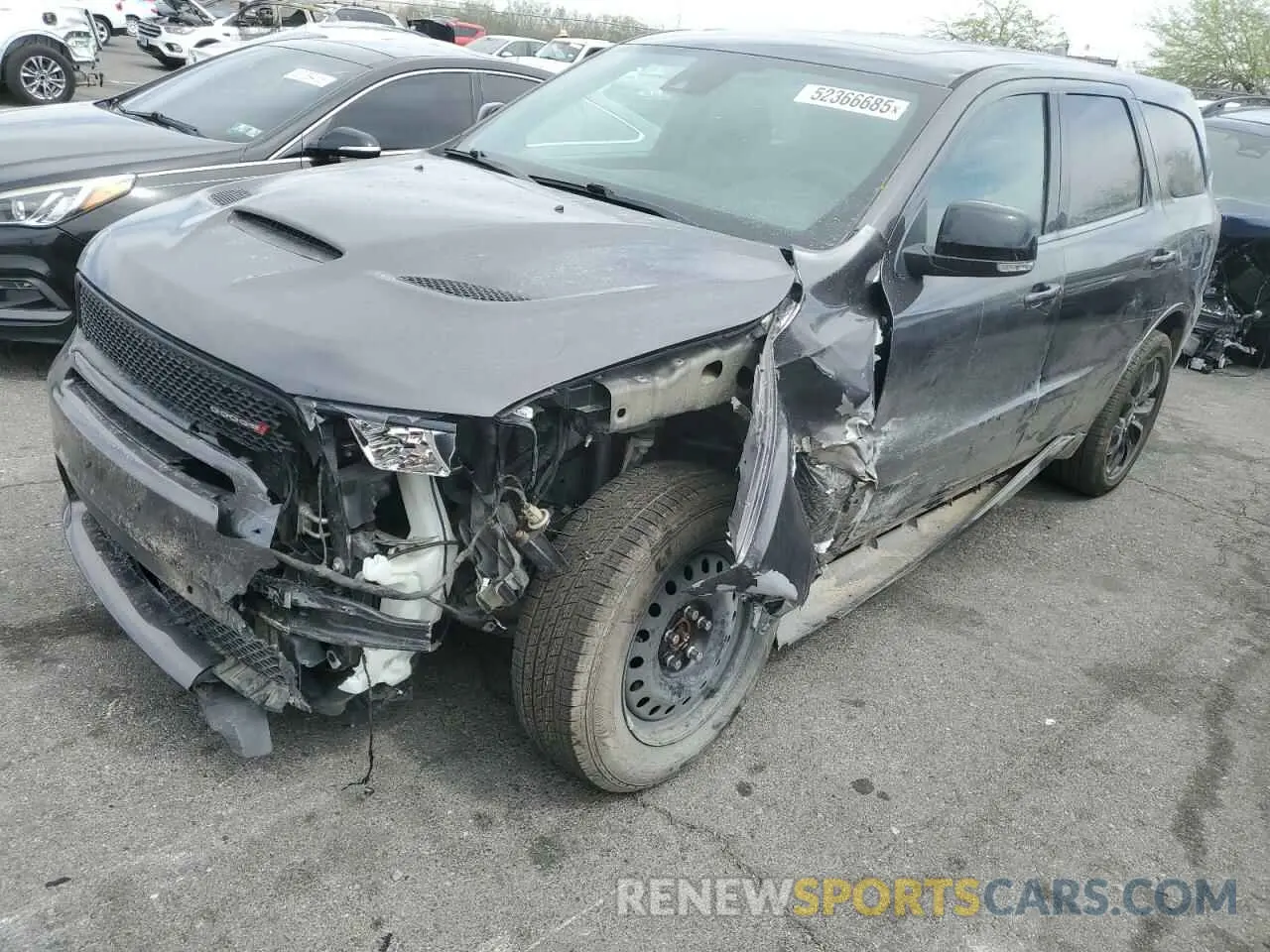 1 Photograph of a damaged car 1C4SDJCT5KC525744 DODGE DURANGO 2019