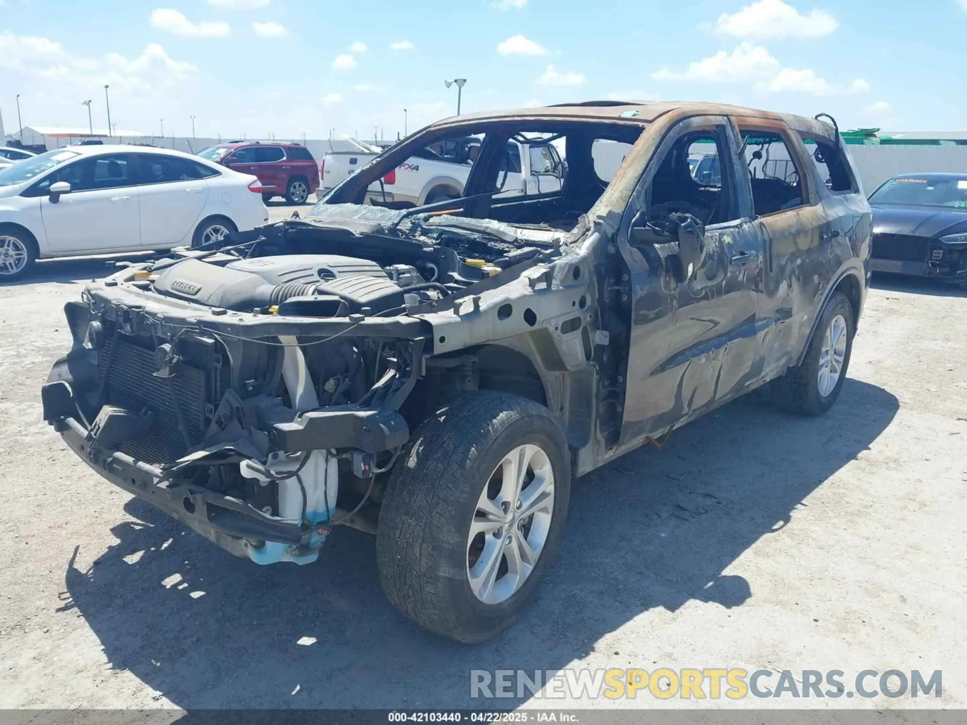 2 Photograph of a damaged car 1C4SDJCT6KC622855 DODGE DURANGO 2019