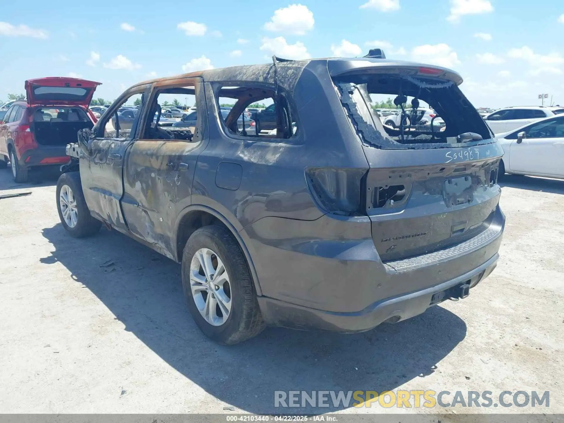 3 Photograph of a damaged car 1C4SDJCT6KC622855 DODGE DURANGO 2019