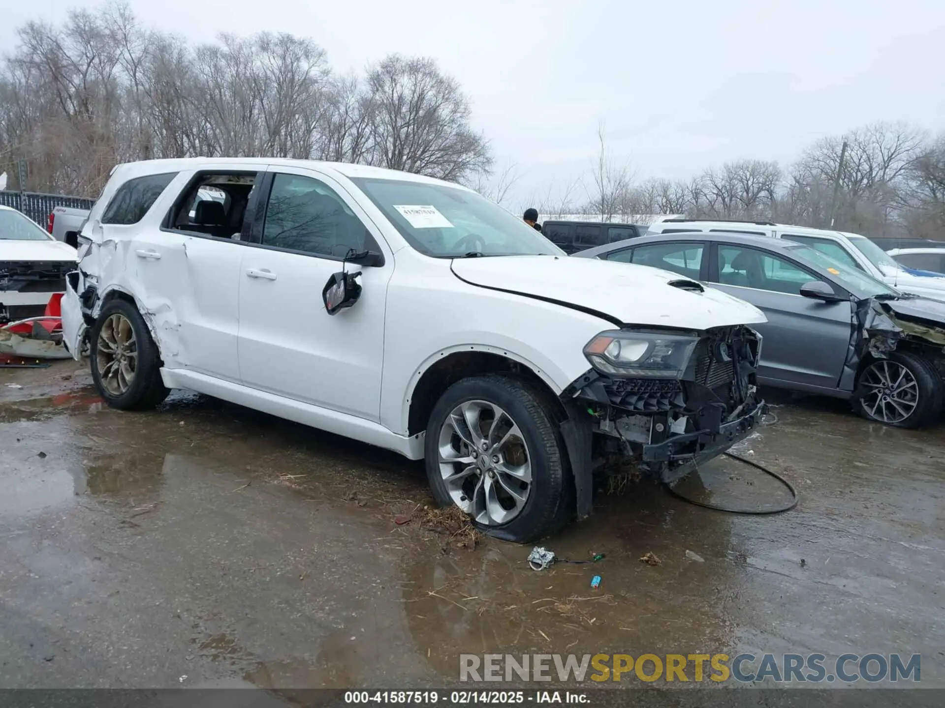 1 Photograph of a damaged car 1C4SDJCT7KC576002 DODGE DURANGO 2019