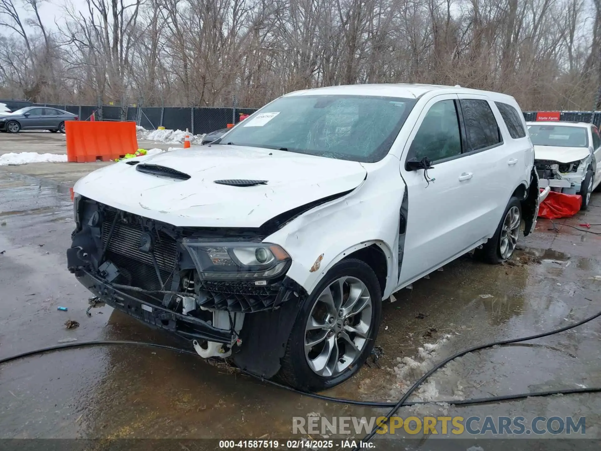 2 Photograph of a damaged car 1C4SDJCT7KC576002 DODGE DURANGO 2019