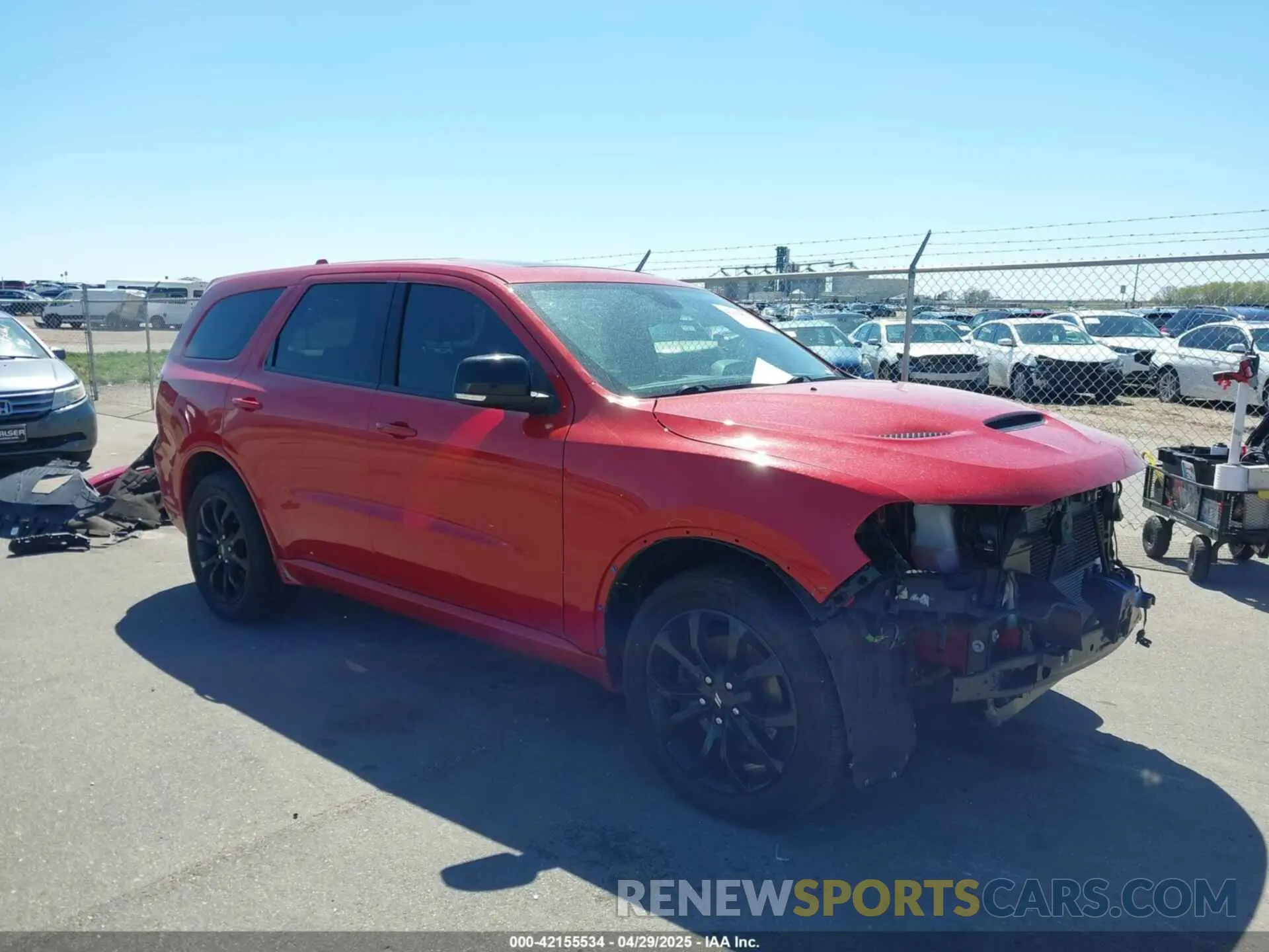 1 Photograph of a damaged car 1C4SDJCT7KC616319 DODGE DURANGO 2019