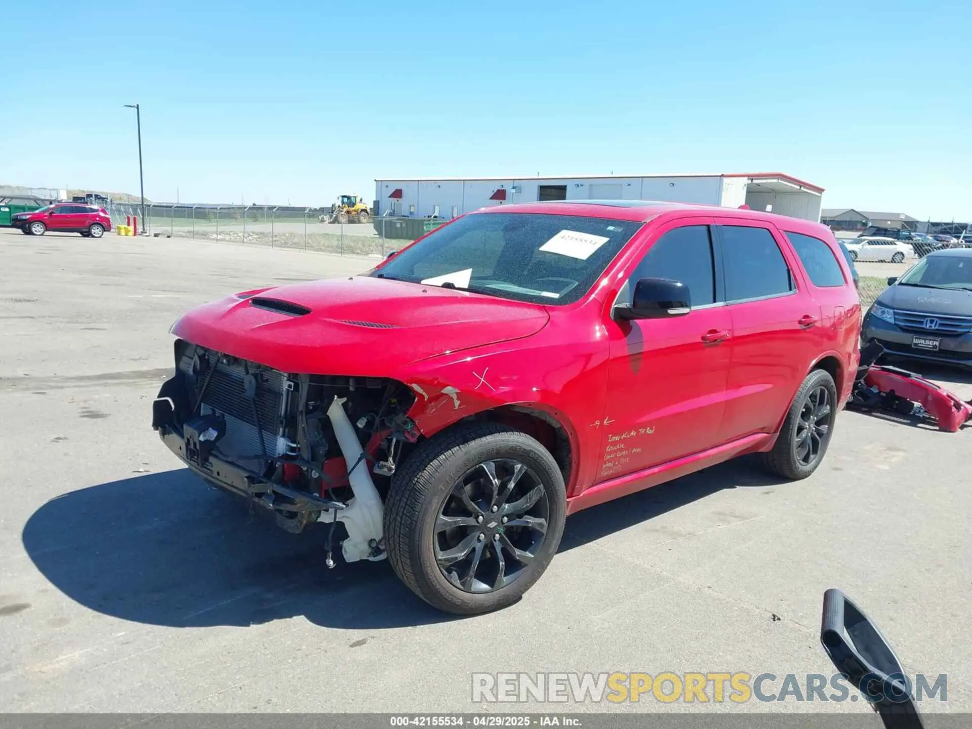 2 Photograph of a damaged car 1C4SDJCT7KC616319 DODGE DURANGO 2019