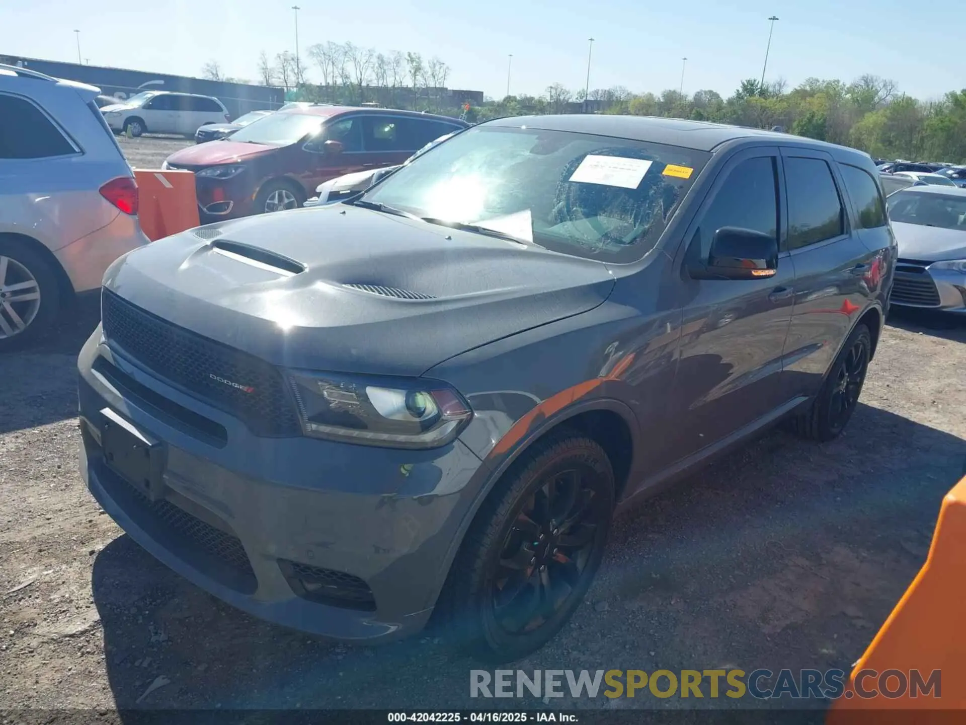 2 Photograph of a damaged car 1C4SDJCT7KC848032 DODGE DURANGO 2019