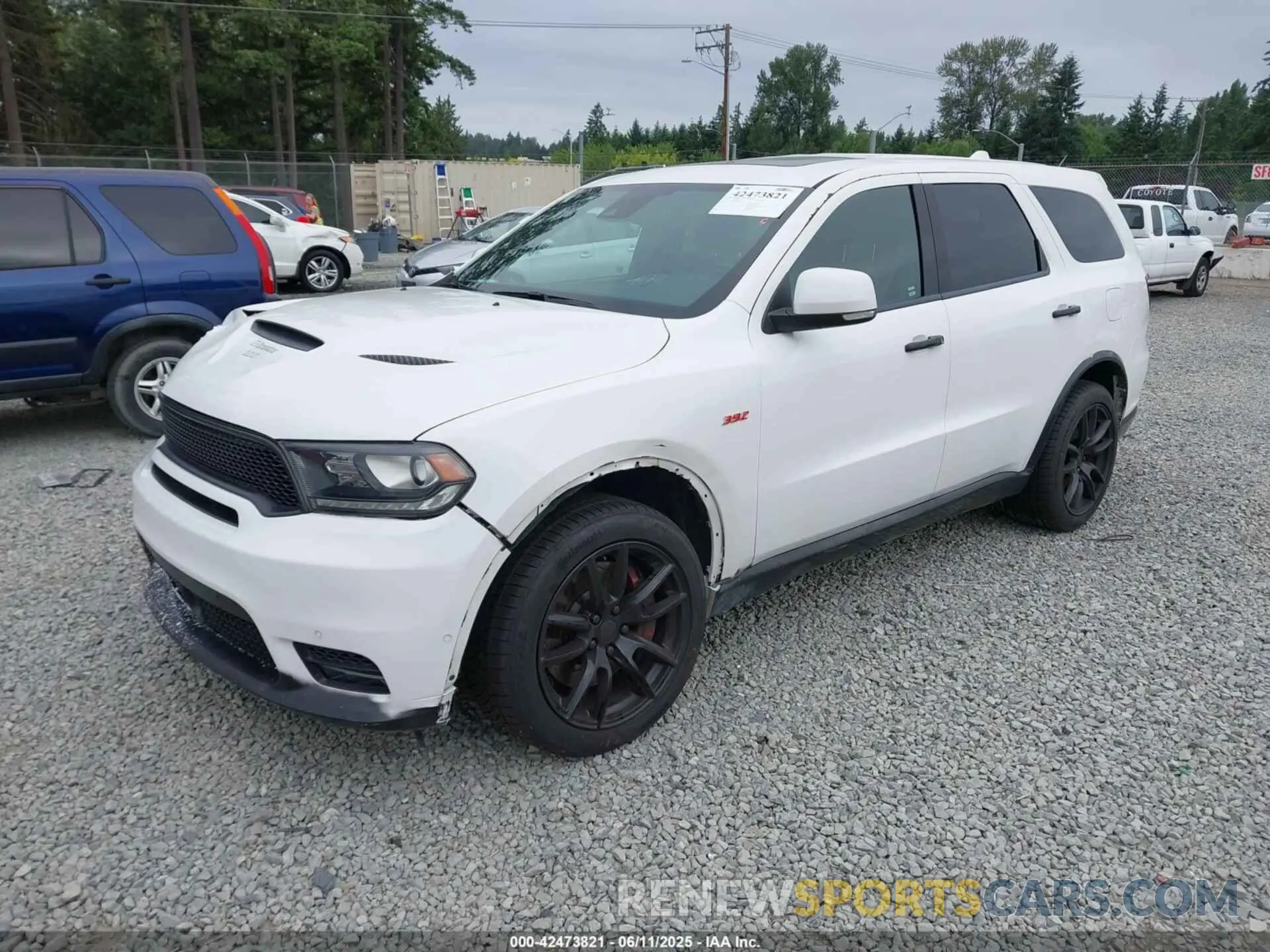 2 Photograph of a damaged car 1C4SDJGJ0KC581440 DODGE DURANGO 2019
