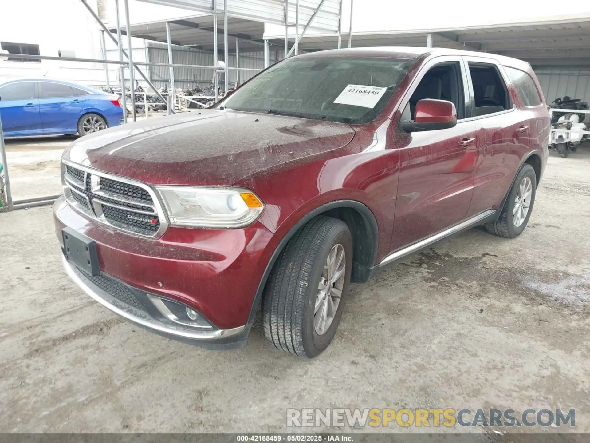 2 Photograph of a damaged car 1C4RDHAG4LC141744 DODGE DURANGO 2020