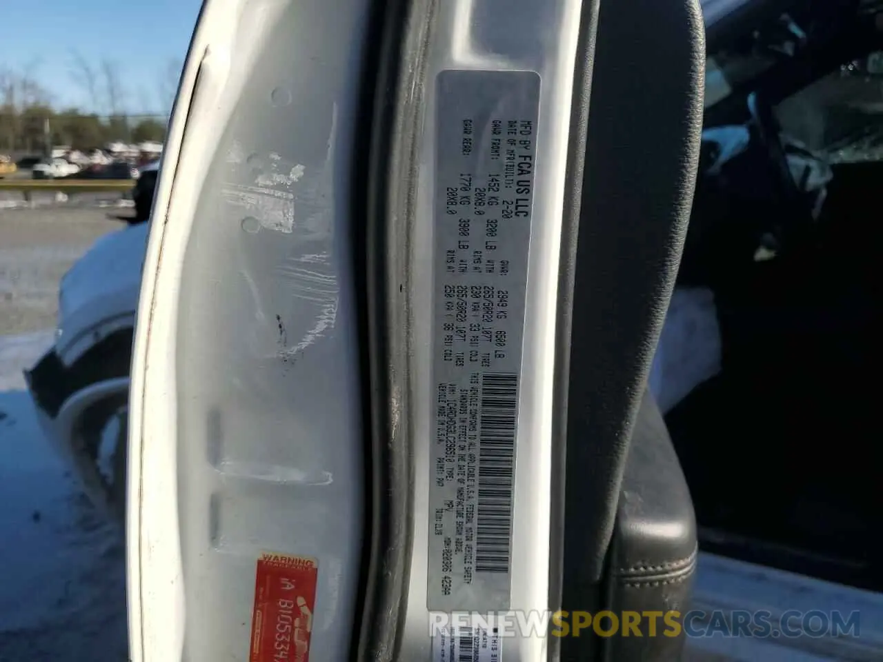 13 Photograph of a damaged car 1C4RDHDG3LC296510 DODGE DURANGO 2020