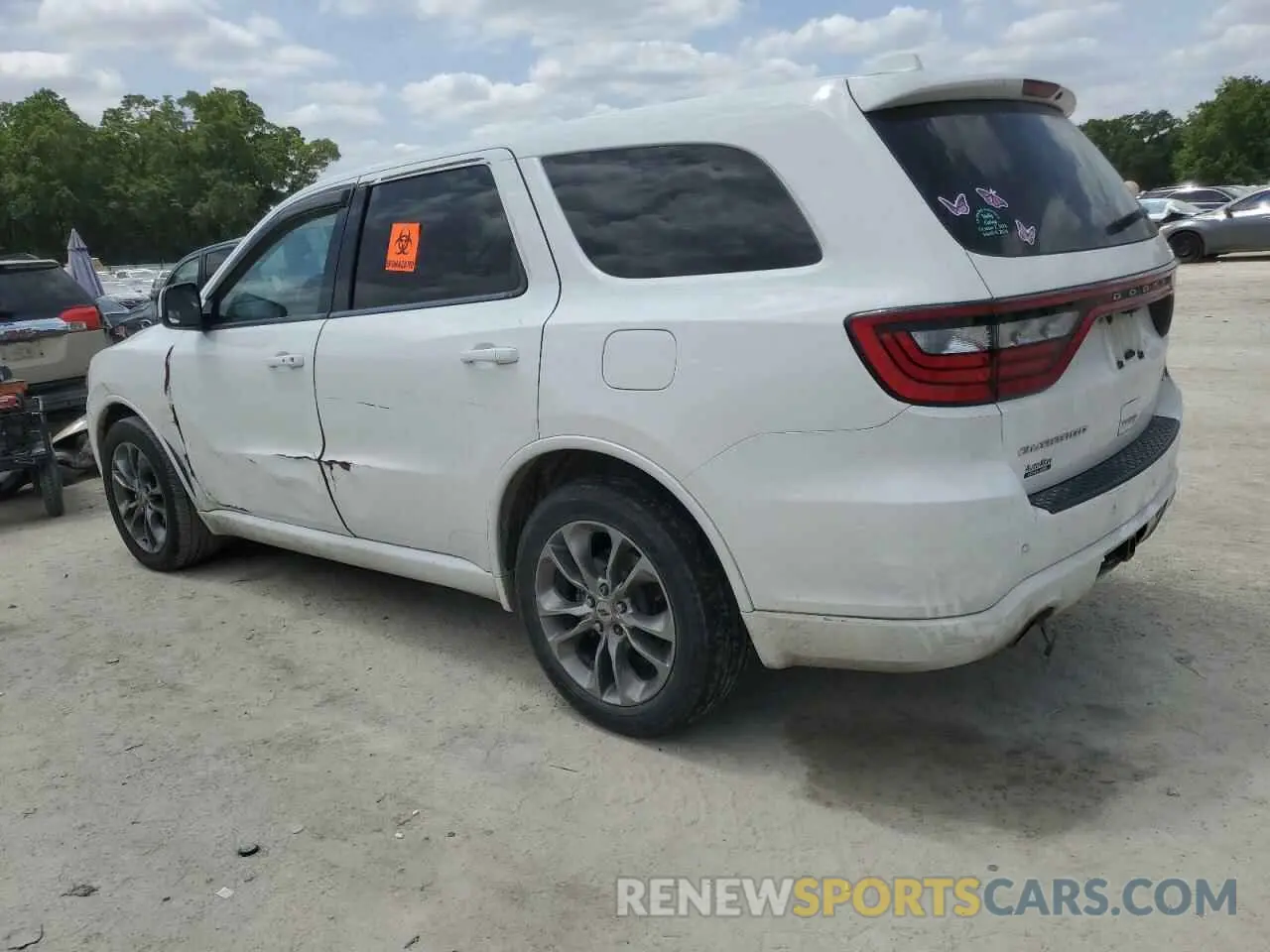 2 Photograph of a damaged car 1C4RDHDG5LC307927 DODGE DURANGO 2020