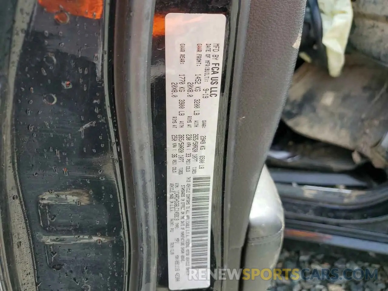 12 Photograph of a damaged car 1C4RDHDG6LC145919 DODGE DURANGO 2020