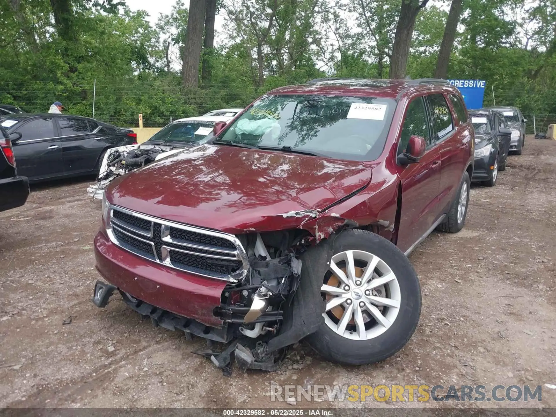 2 Photograph of a damaged car 1C4RDJAG3LC309994 DODGE DURANGO 2020