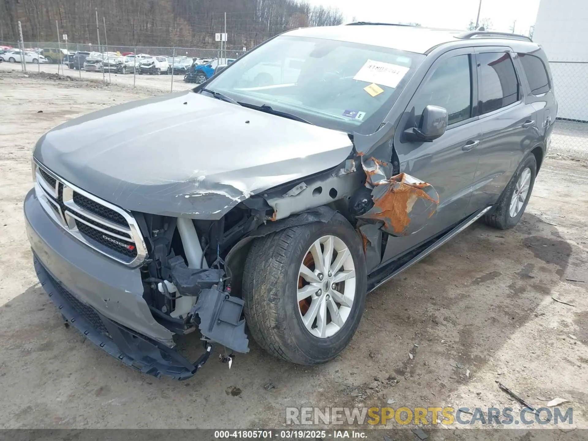 2 Photograph of a damaged car 1C4RDJAG9LC227980 DODGE DURANGO 2020