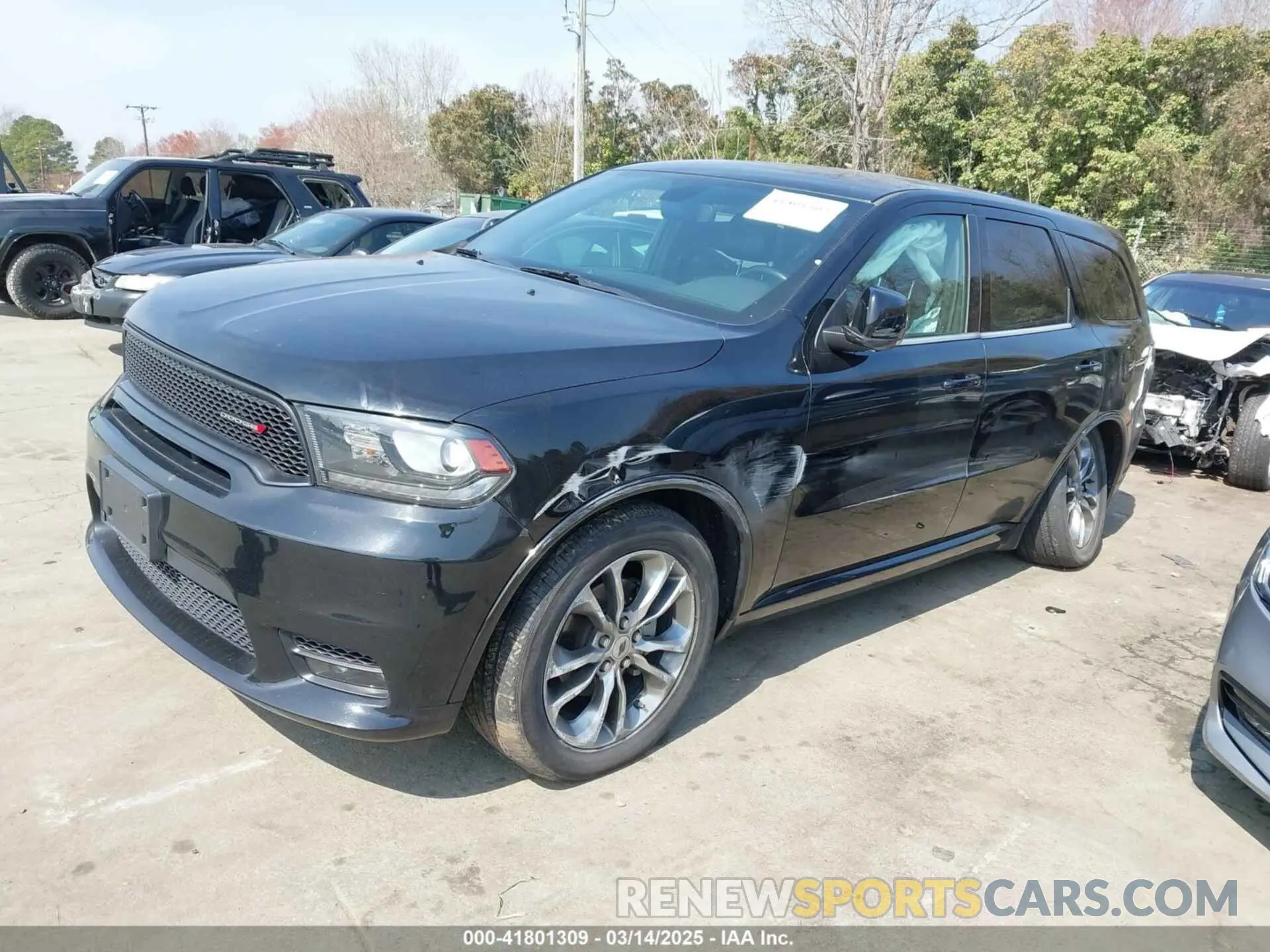 2 Photograph of a damaged car 1C4RDJDG2LC261531 DODGE DURANGO 2020