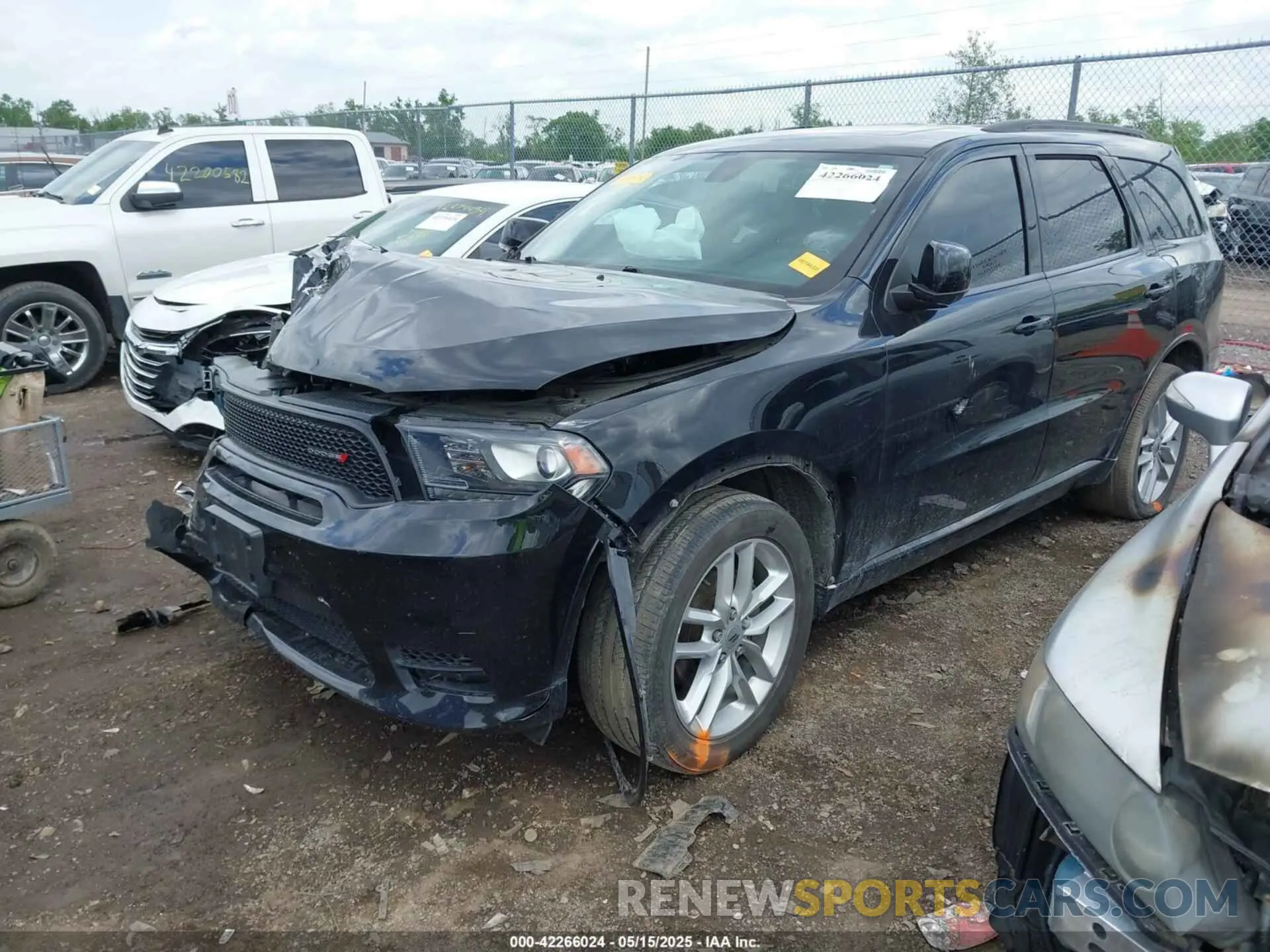 2 Photograph of a damaged car 1C4RDJDG3LC107443 DODGE DURANGO 2020