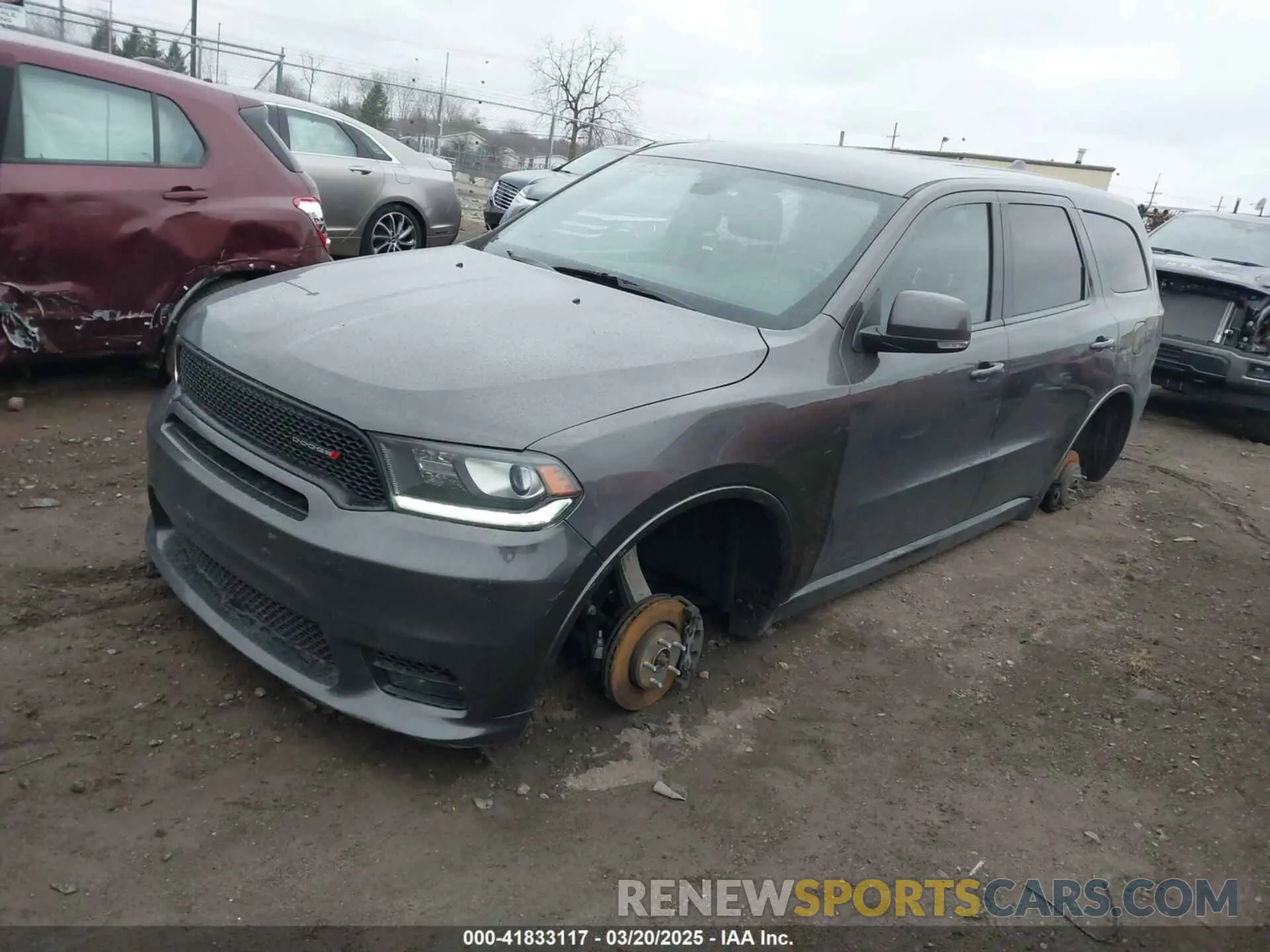2 Photograph of a damaged car 1C4RDJDG4LC260932 DODGE DURANGO 2020