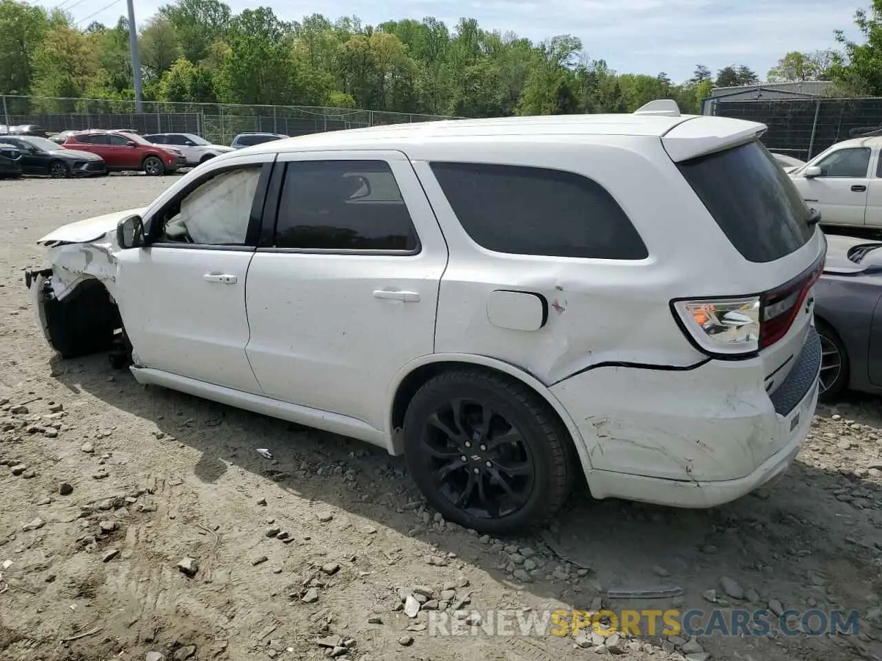 2 Photograph of a damaged car 1C4RDJDG4LC372775 DODGE DURANGO 2020