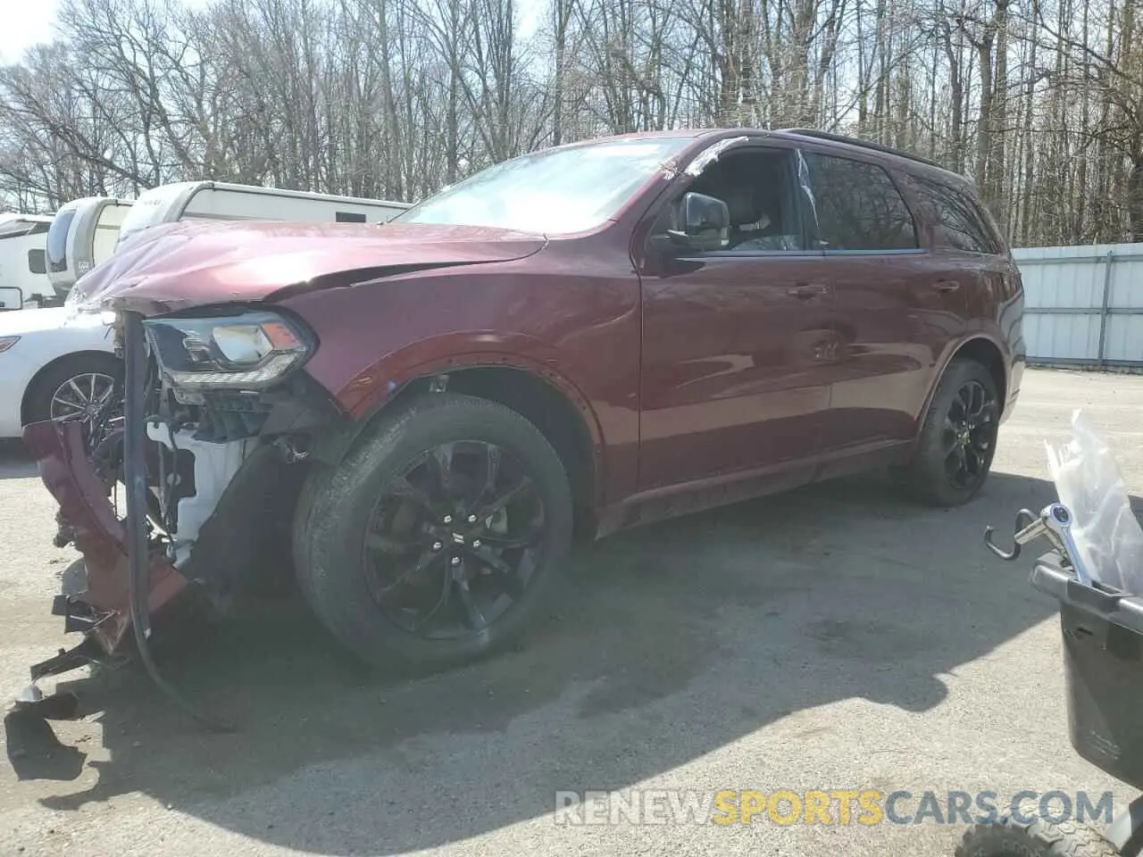 1 Photograph of a damaged car 1C4RDJDG9LC352621 DODGE DURANGO 2020