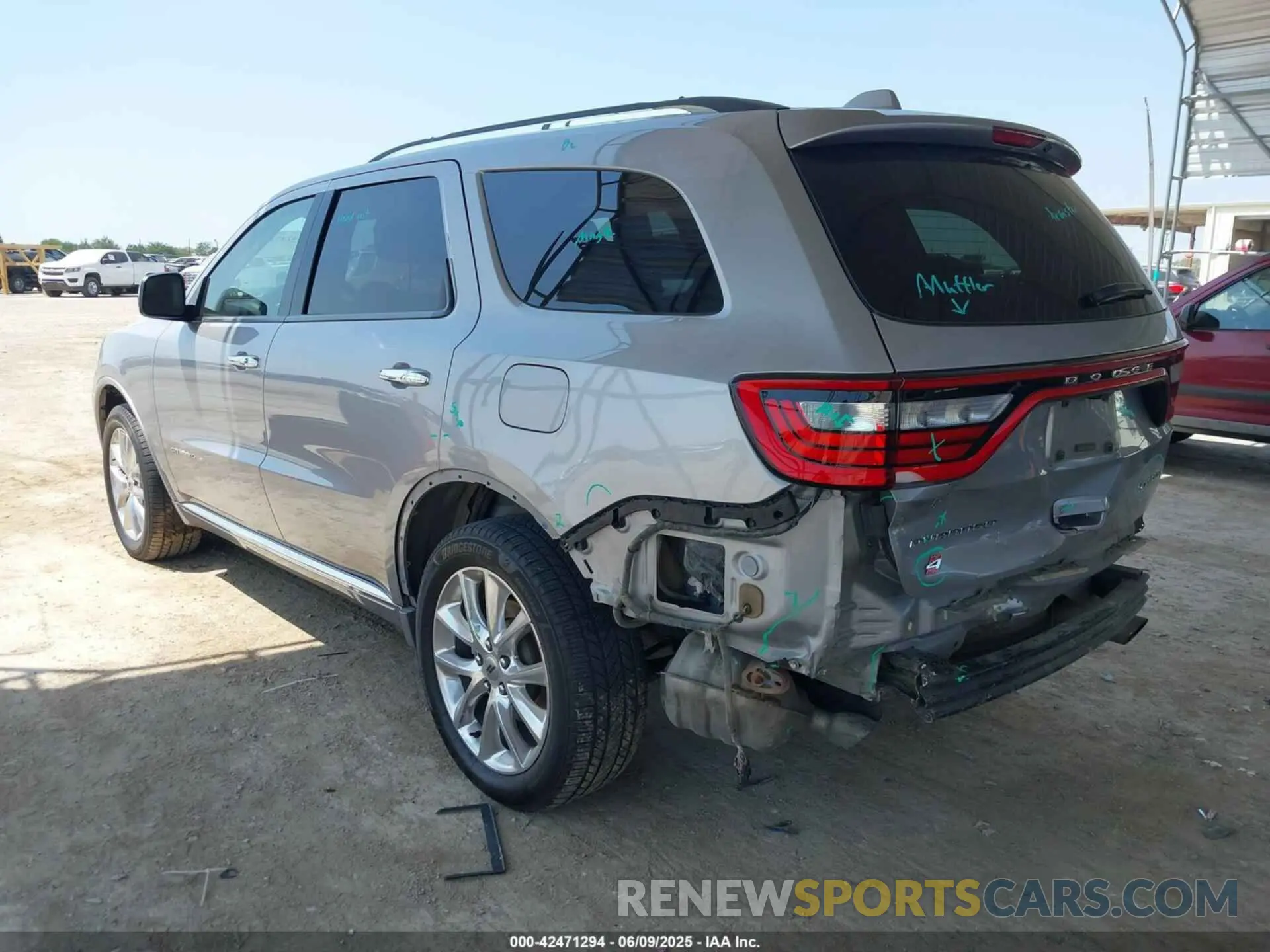 3 Photograph of a damaged car 1C4RDJEG4LC266566 DODGE DURANGO 2020
