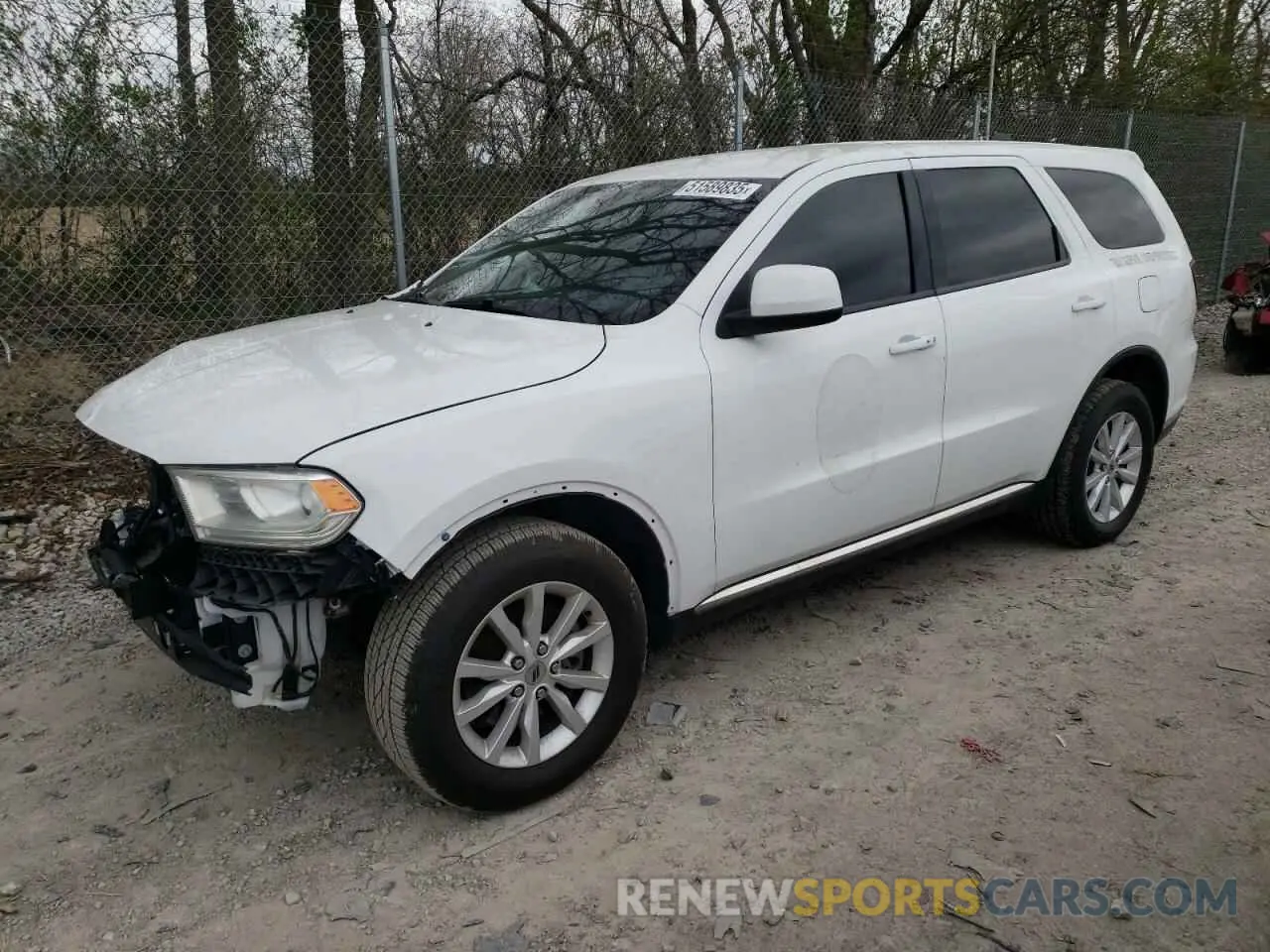 1 Photograph of a damaged car 1C4RDJFG3LC286998 DODGE DURANGO 2020