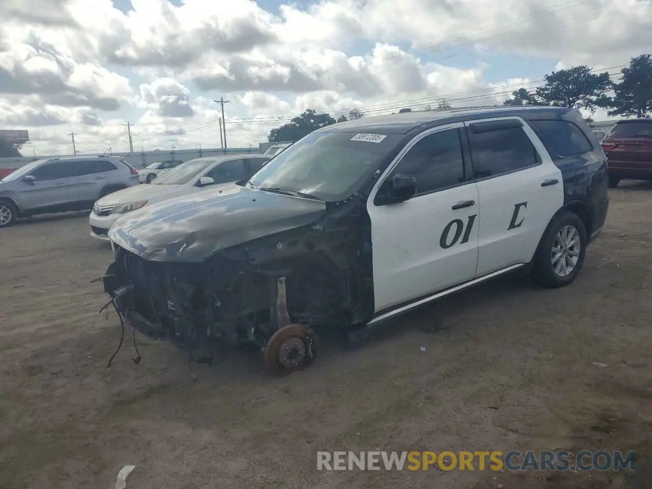 1 Photograph of a damaged car 1C4RDJFG8LC286785 DODGE DURANGO 2020