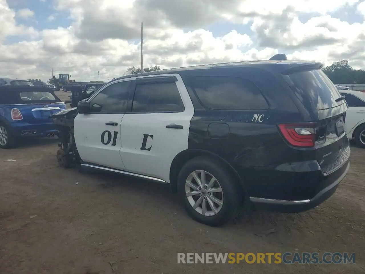 2 Photograph of a damaged car 1C4RDJFG8LC286785 DODGE DURANGO 2020