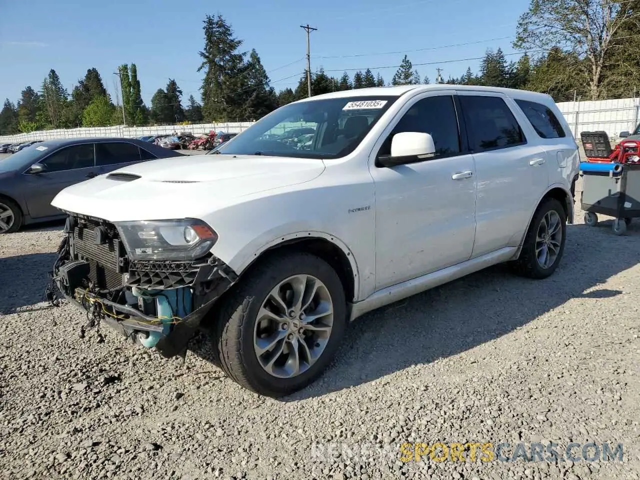 1 Photograph of a damaged car 1C4SDJCT1LC130428 DODGE DURANGO 2020