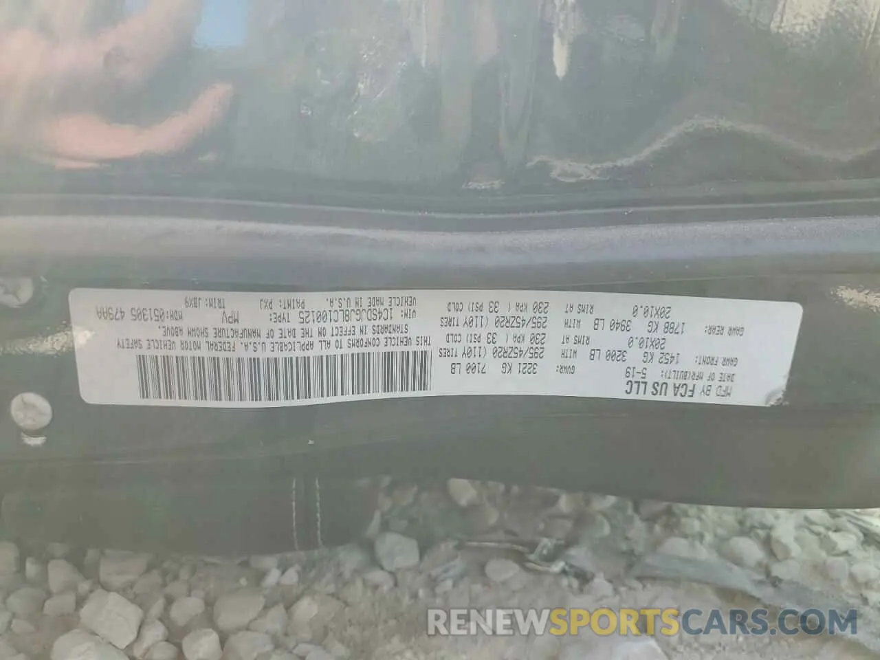 14 Photograph of a damaged car 1C4SDJGJ8LC100125 DODGE DURANGO 2020