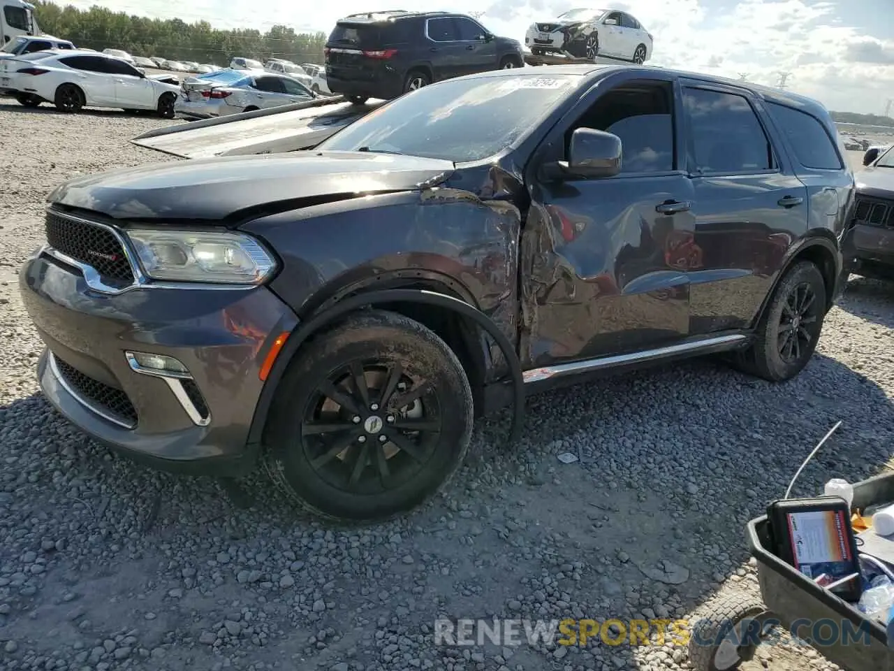 1 Photograph of a damaged car 1C4RDHAG2MC519769 DODGE DURANGO 2021