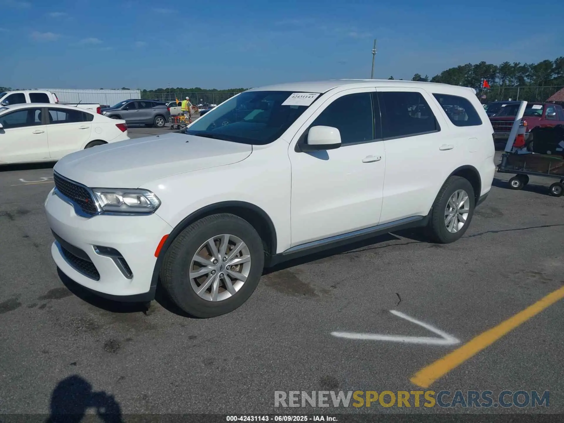 2 Photograph of a damaged car 1C4RDHAG6MC721451 DODGE DURANGO 2021