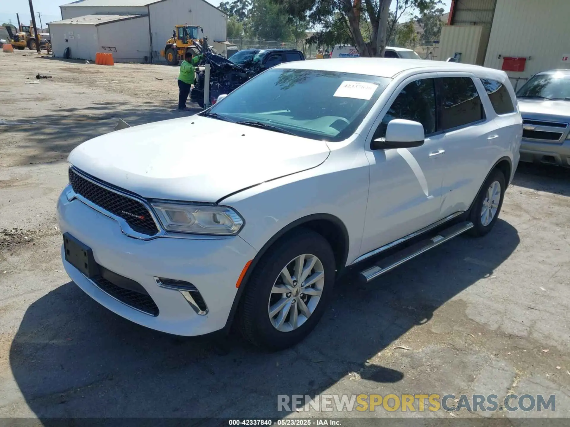 2 Photograph of a damaged car 1C4RDHAG9MC554504 DODGE DURANGO 2021
