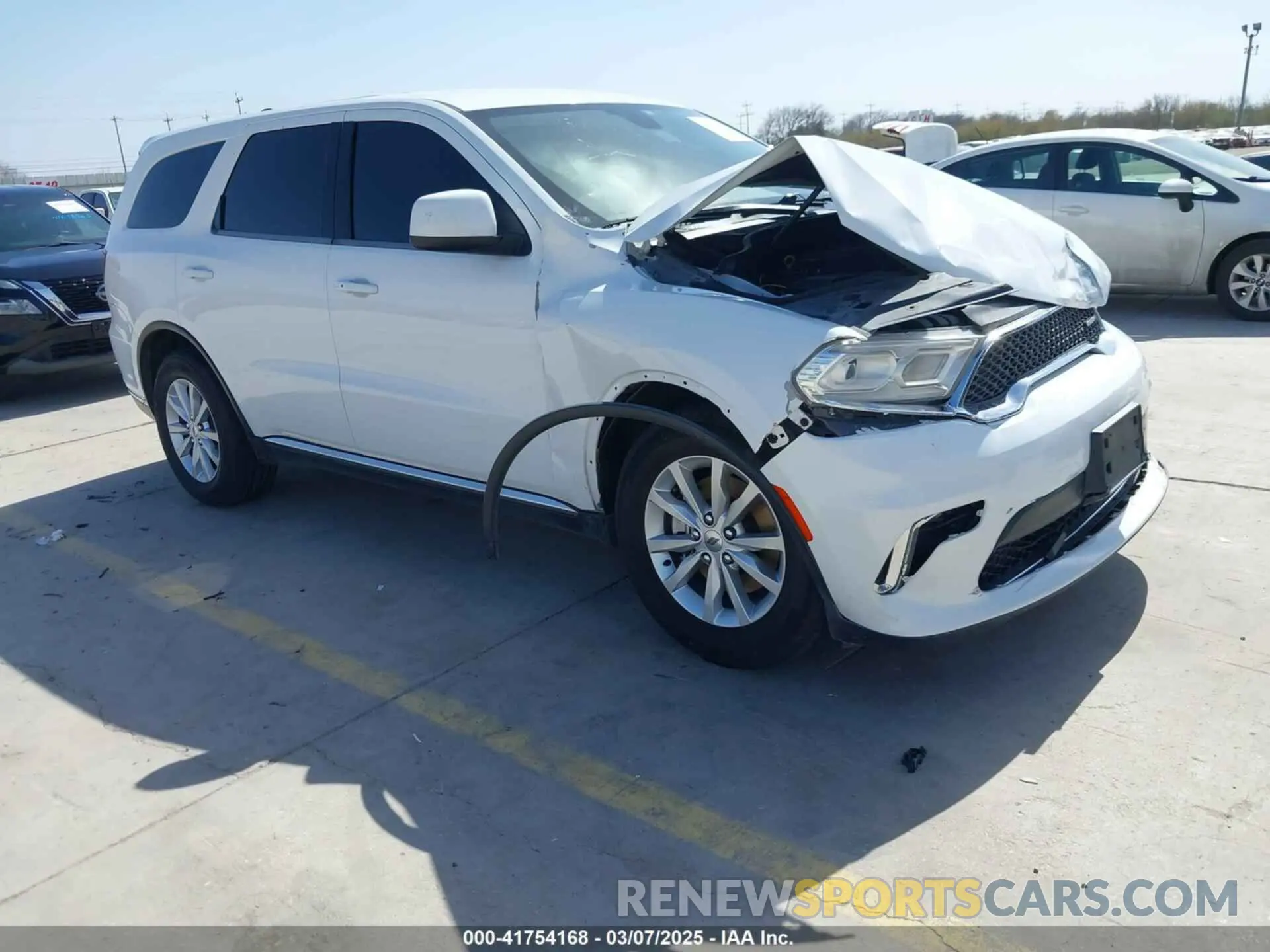 1 Photograph of a damaged car 1C4RDHAG9MC659236 DODGE DURANGO 2021