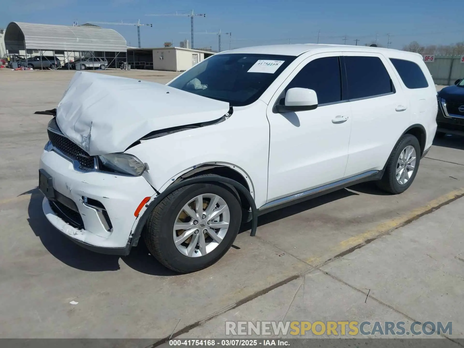 2 Photograph of a damaged car 1C4RDHAG9MC659236 DODGE DURANGO 2021
