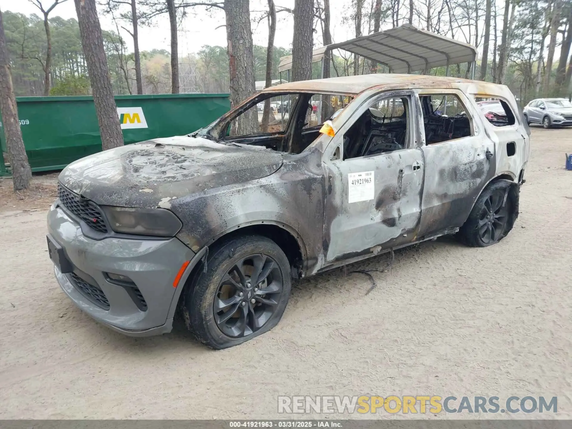 2 Photograph of a damaged car 1C4RDHDG4MC660984 DODGE DURANGO 2021