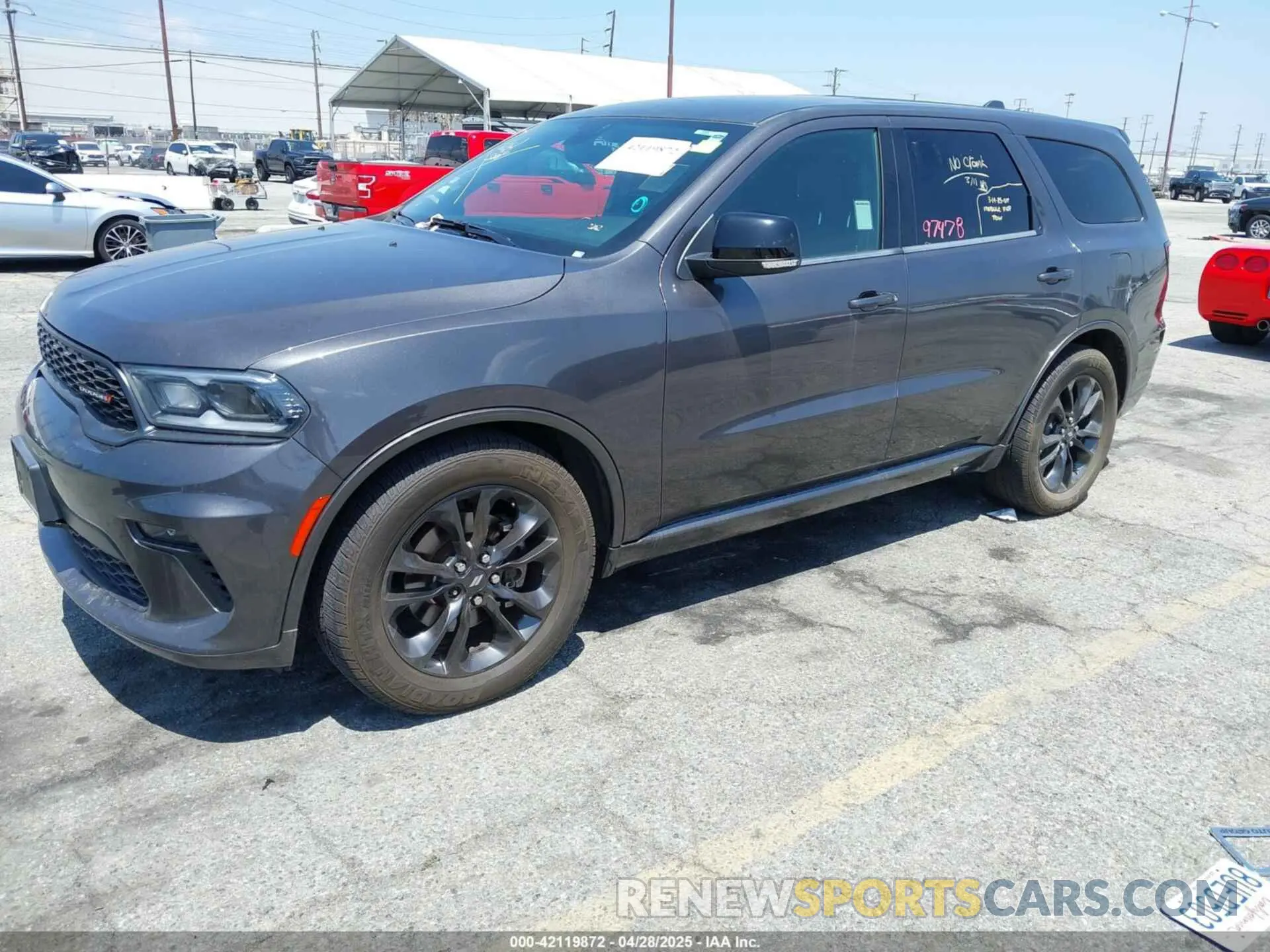 2 Photograph of a damaged car 1C4RDHDG7MC540807 DODGE DURANGO 2021