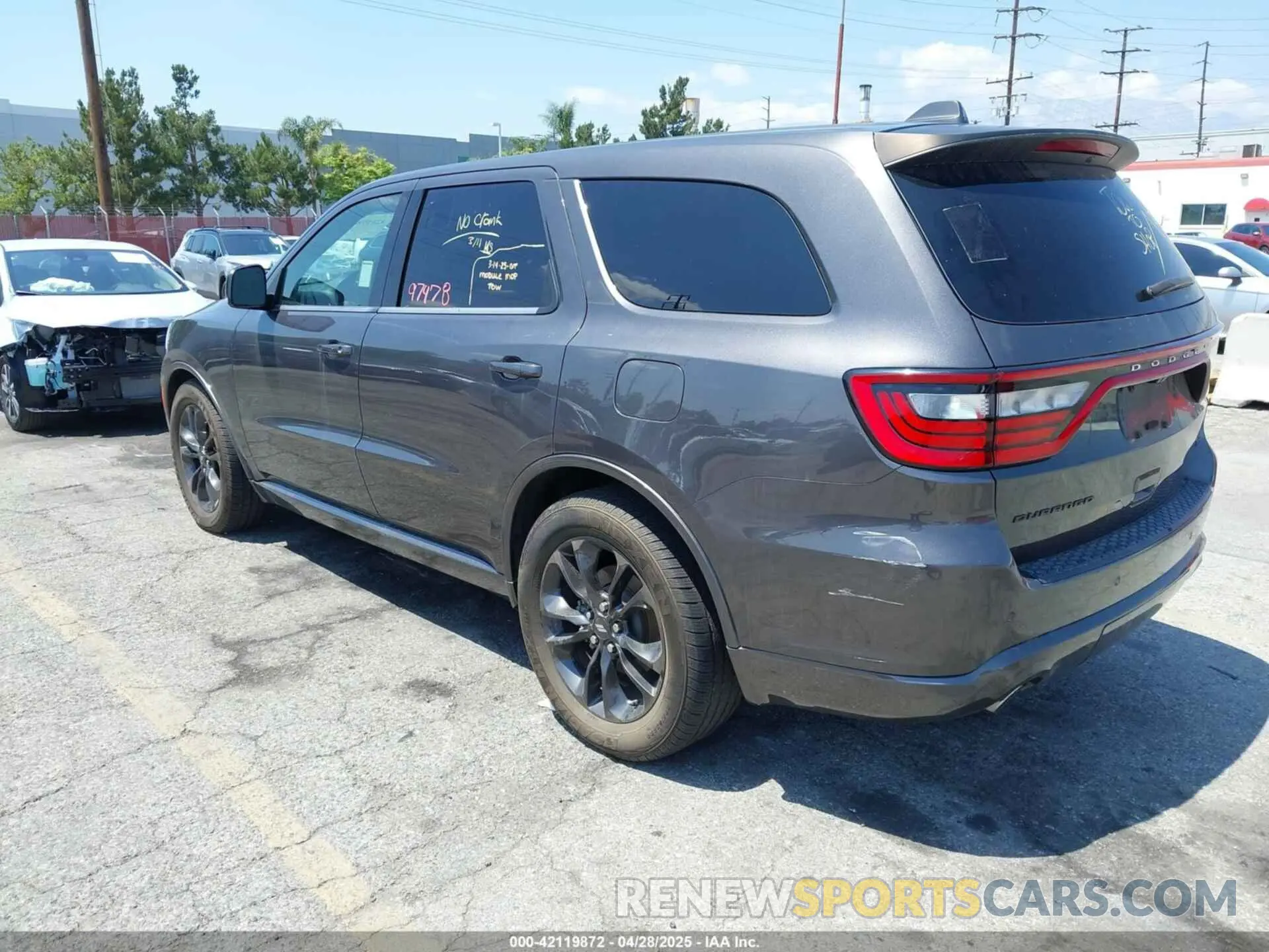 3 Photograph of a damaged car 1C4RDHDG7MC540807 DODGE DURANGO 2021
