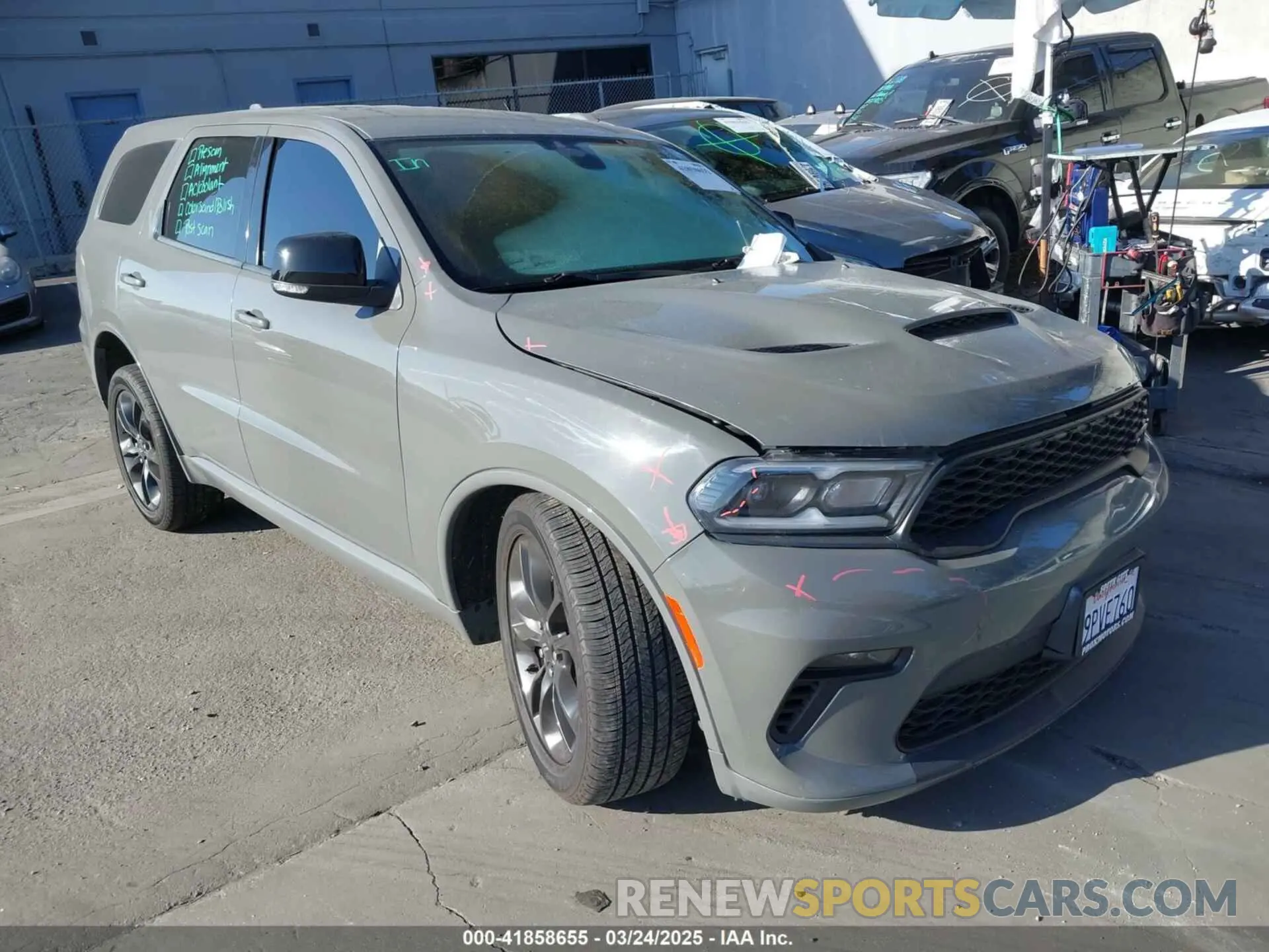 1 Photograph of a damaged car 1C4RDHDG8MC554523 DODGE DURANGO 2021